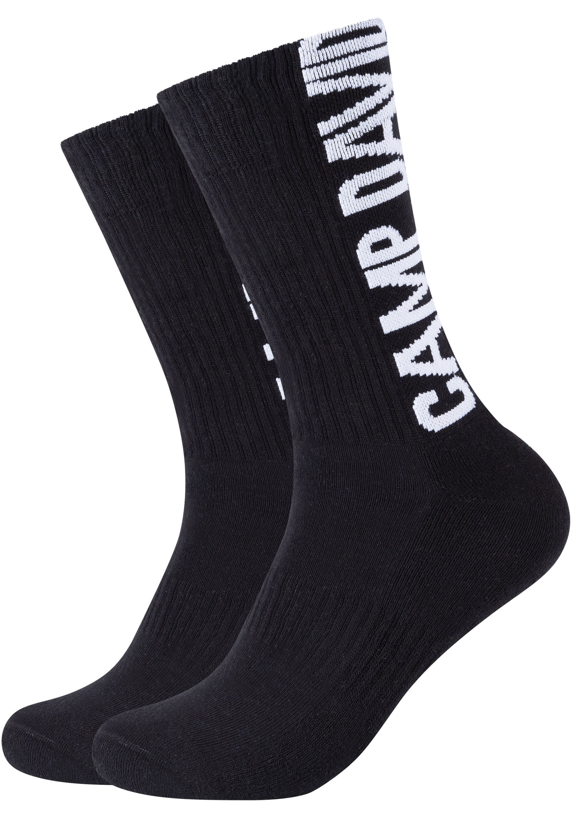 CAMP DAVID Socken »cushioned«, (4er Pack), mit auffälligem Markenlogo-Design