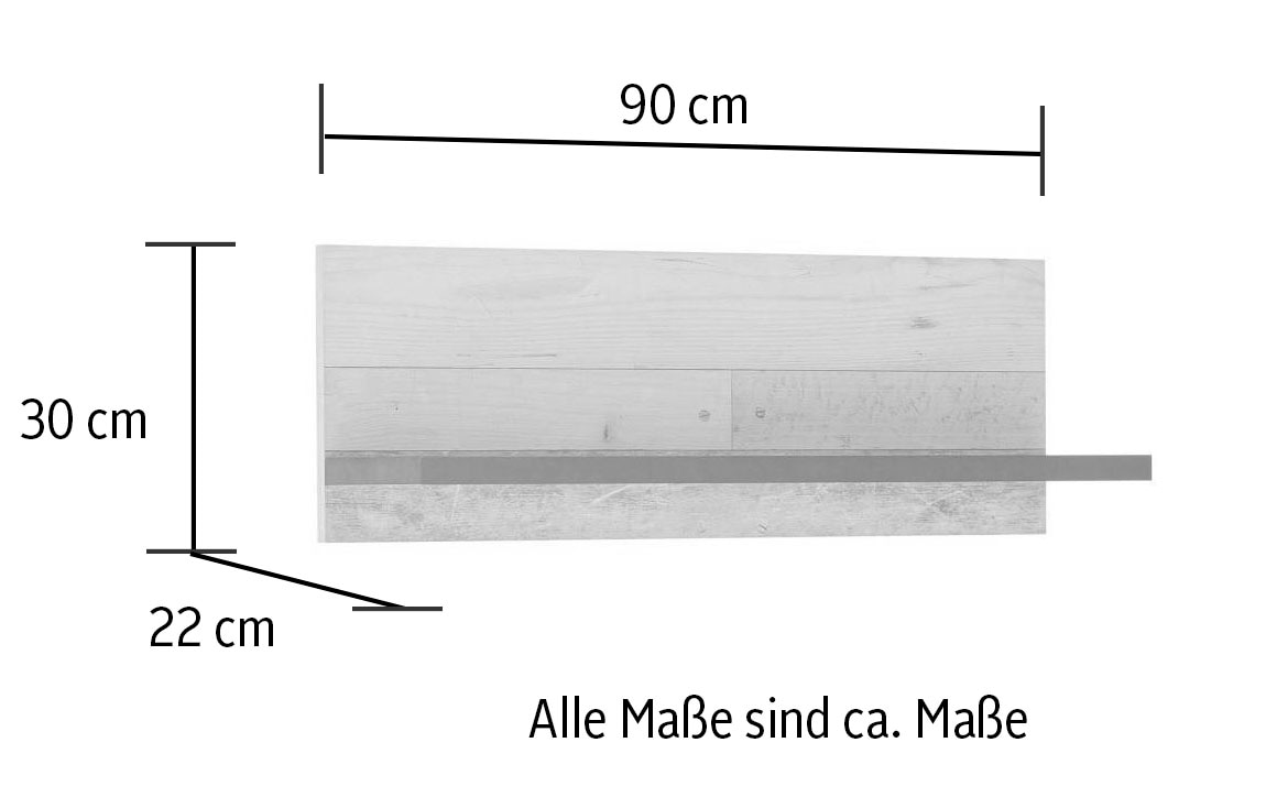 Home affaire Küche »Sherwood«, Breite 201 cm, ohne E-Geräte