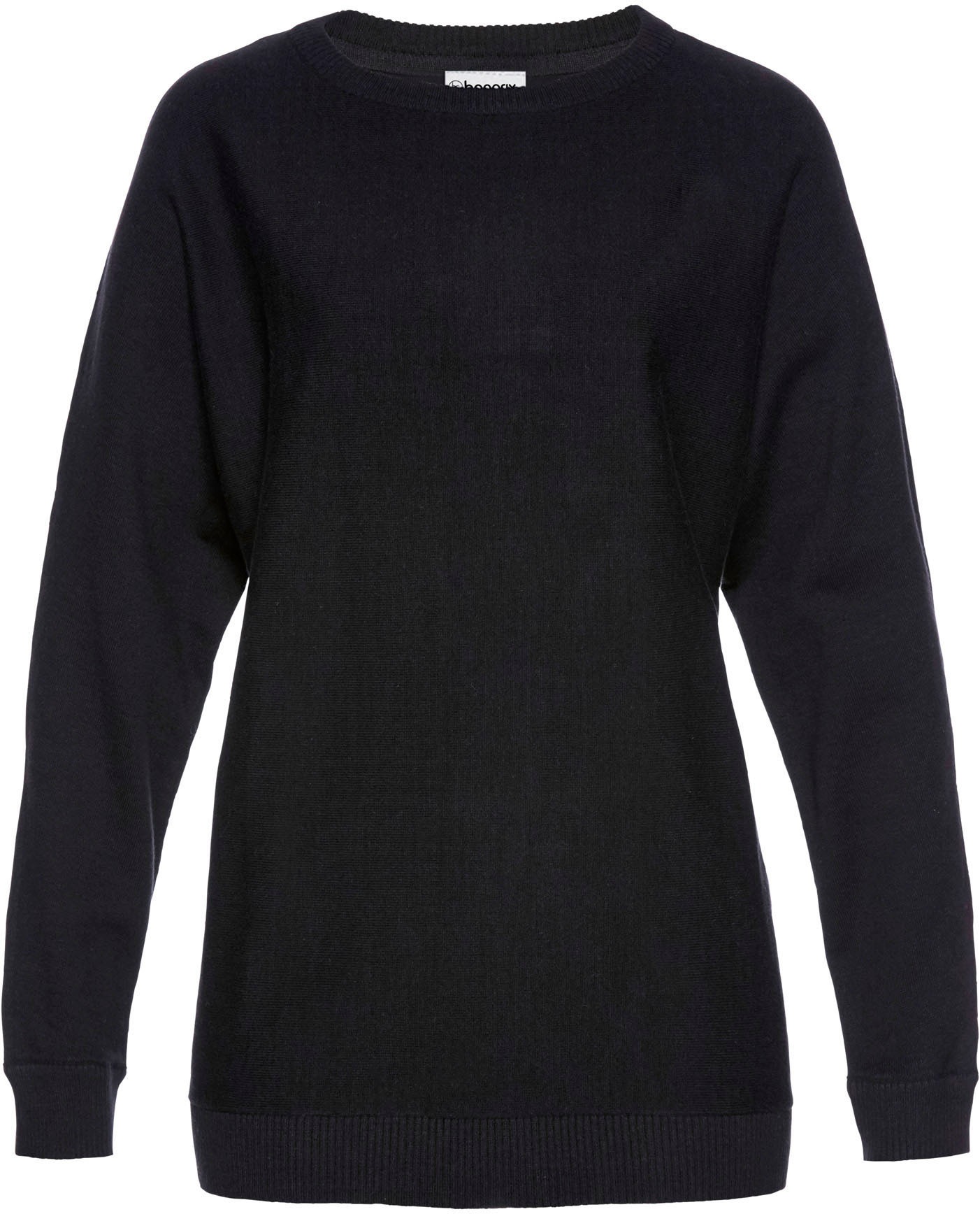 bonprix Strickpullover »Pullover mit Fledermausärmeln« im Feinstrick mit hohem Baumwollanteil, mit Fledermausärmeln