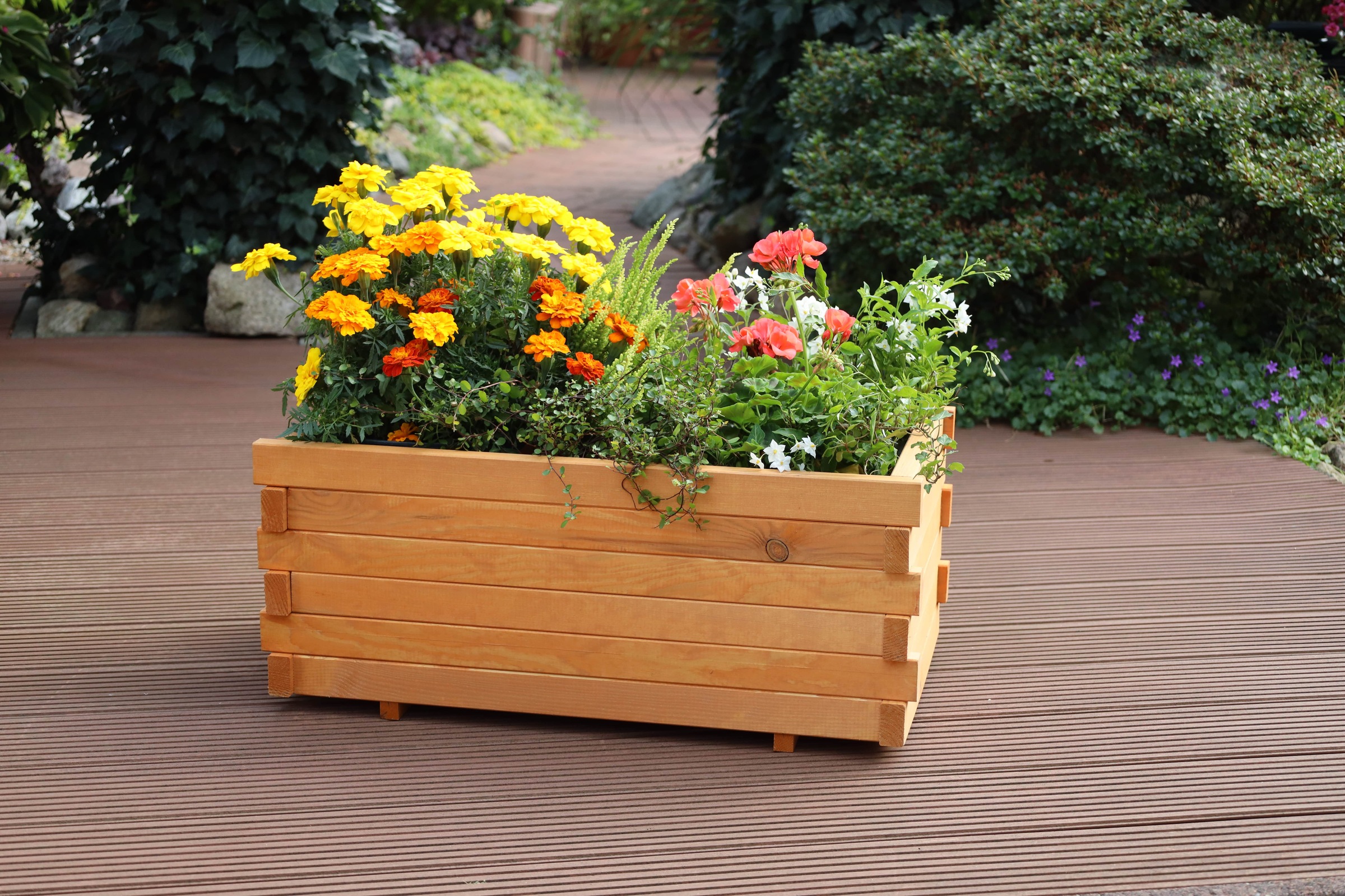 promadino Pflanzkübel »Lucca«, mit Pflanzfolie, BxTxH: 69x39x29,5 cm