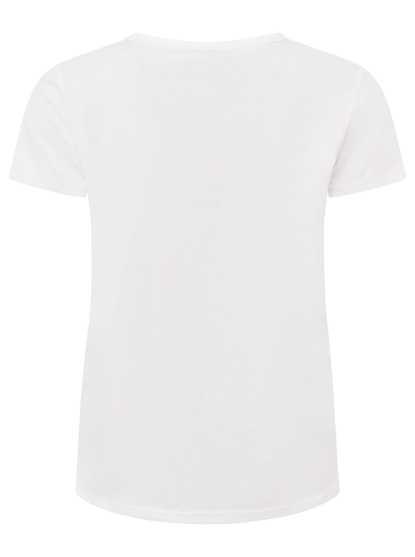 Zwillingsherz T-Shirt »"Smile"« Farbenfrohe runde Stickerei, Rundhals, kurzarm