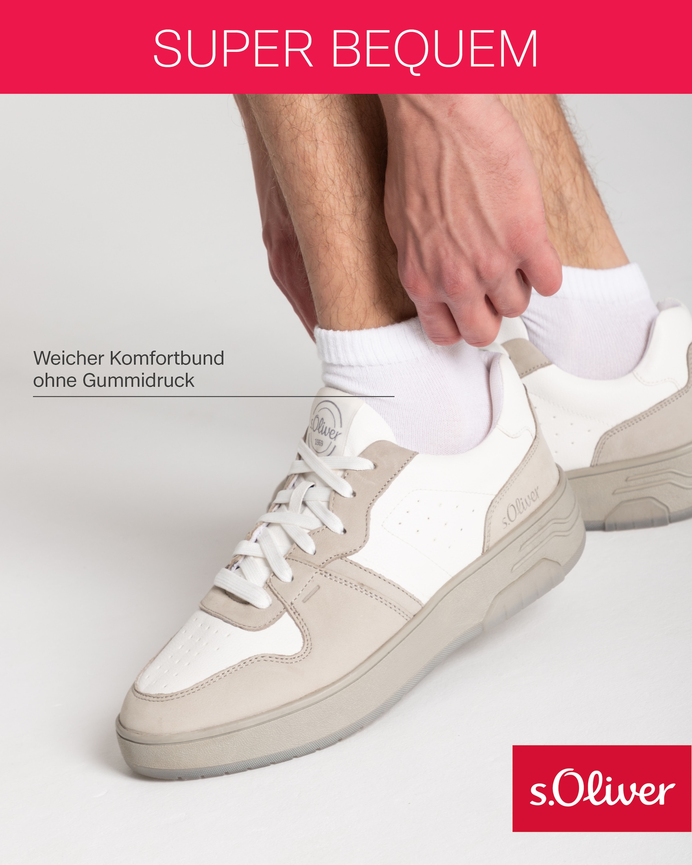 s.Oliver Kurzsocken »originals«, (6 Paar), mit weichem Bund