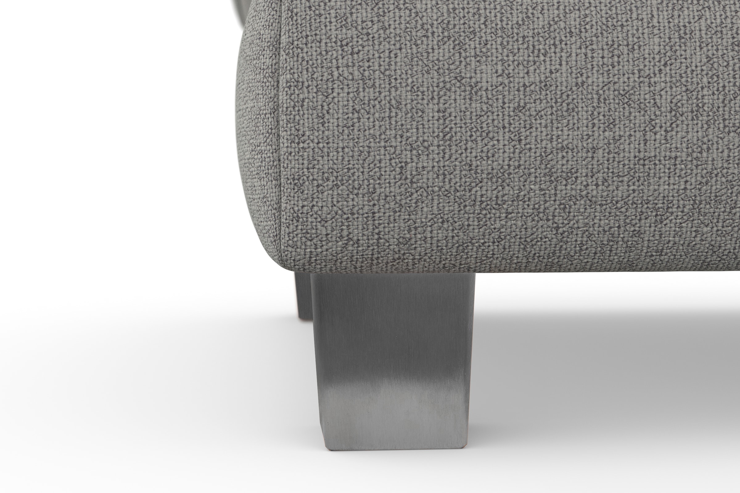sit&more Polsterhocker »Dundee«, mit Klappfunktion, Federkern und hochwertigen Edelstahlfüßen