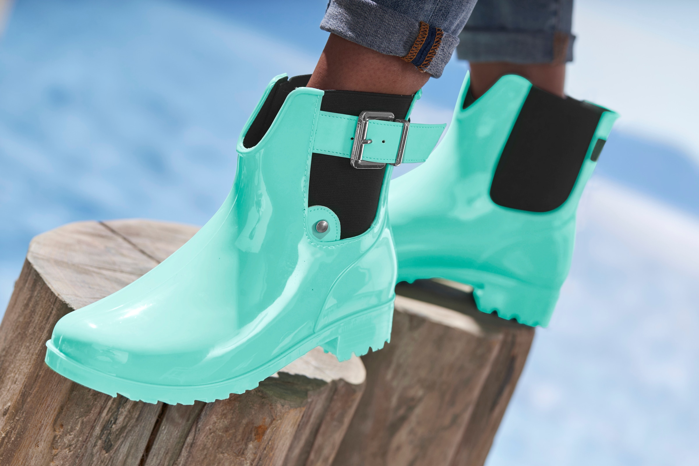 Vivance Gummistiefelette  Gummistiefel im Chelsea-Look, Schlupfstiefel, Boots, Stiefel VEGAN