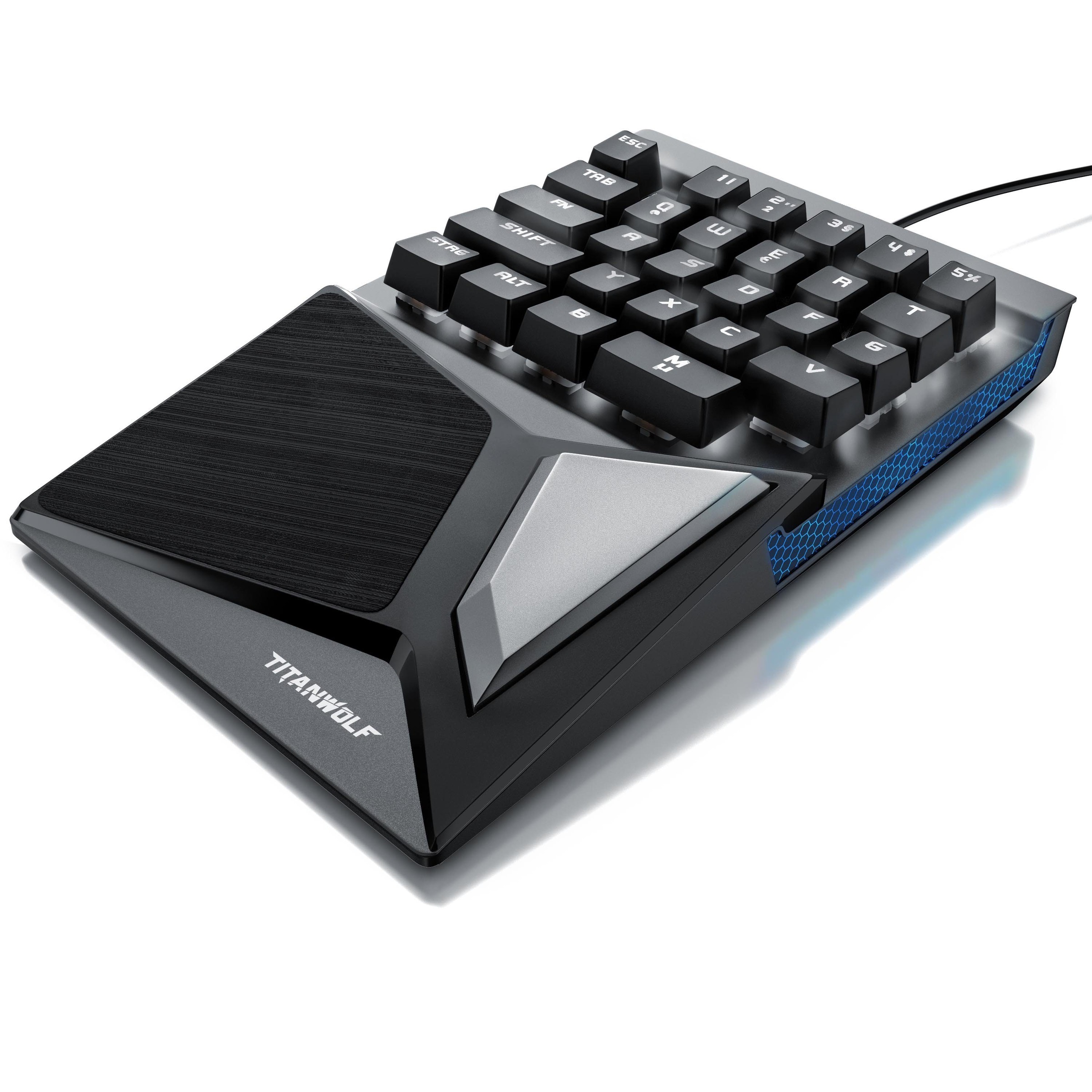 Titanwolf mechanische Keypad Tastatur mit 28 Tasten »Gaming Einhandtastatur«