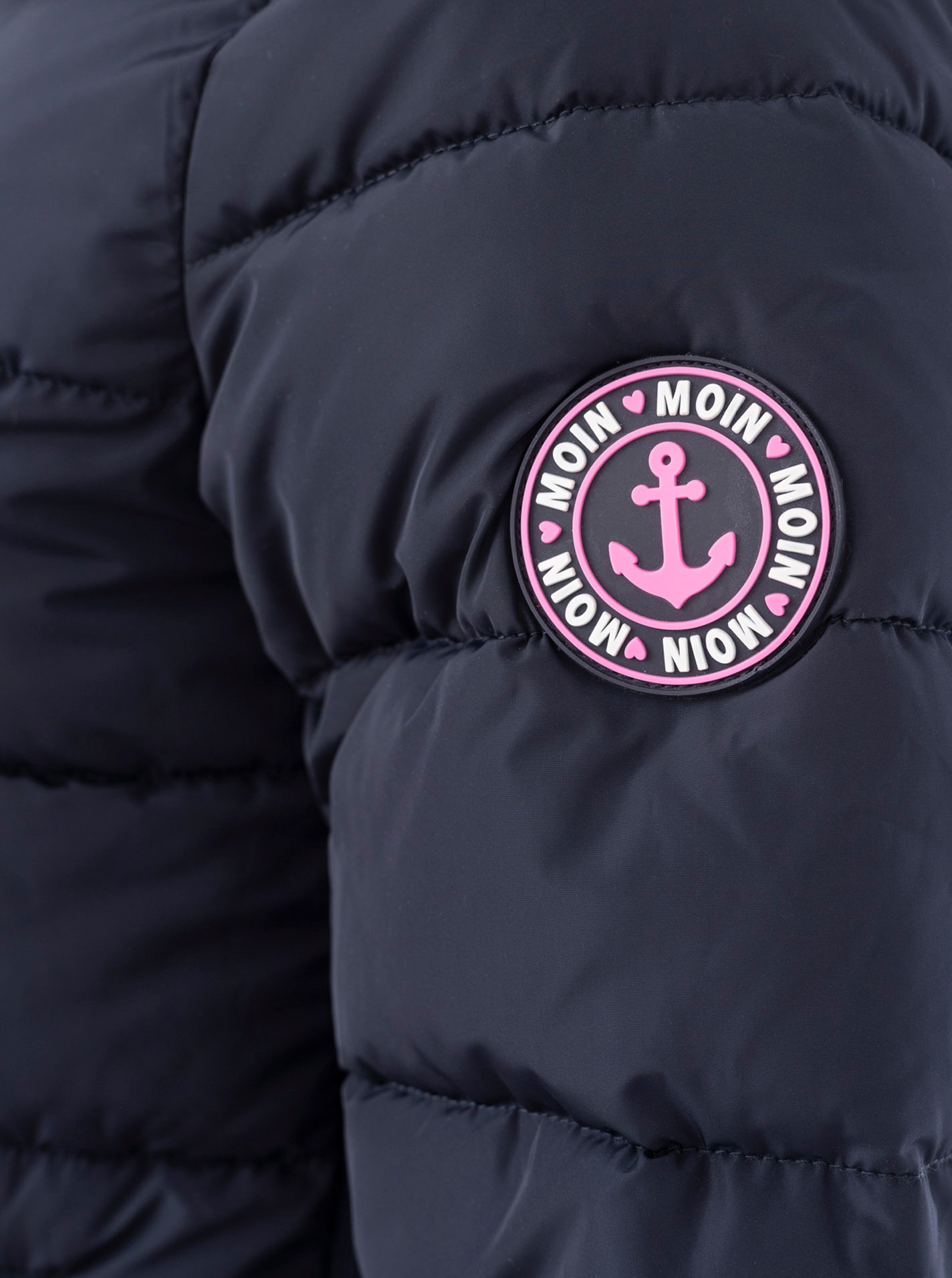Zwillingsherz Steppjacke »"Moin Moin"«, mit Kapuze, Kapuze, wärmend, Kontrastnähte