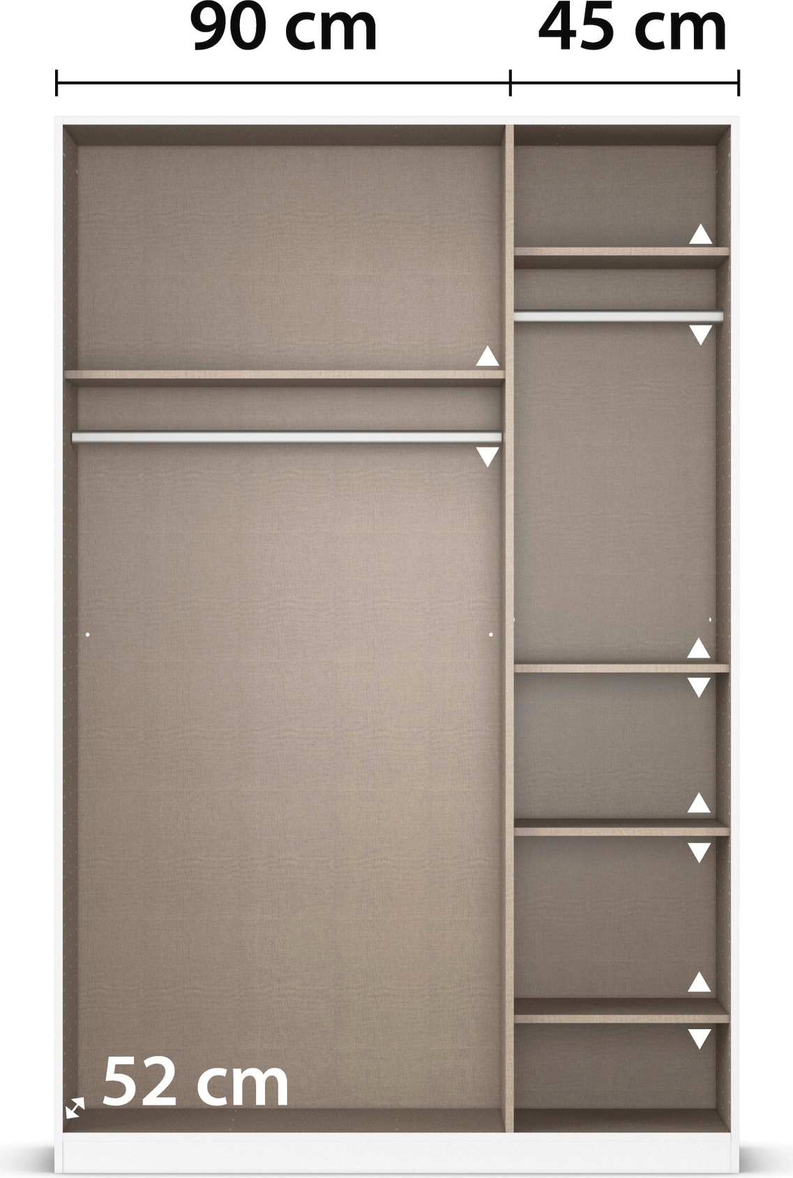 INOSIGN BY RAUCH Drehtürenschrank »Ferris Schrank Breite 2,10m BESTSELLER Schlafzimmerschrank«, Kleiderschrank mit Spiegel in den Ausführungen BASIC/CLASSIC/PREMIUM
