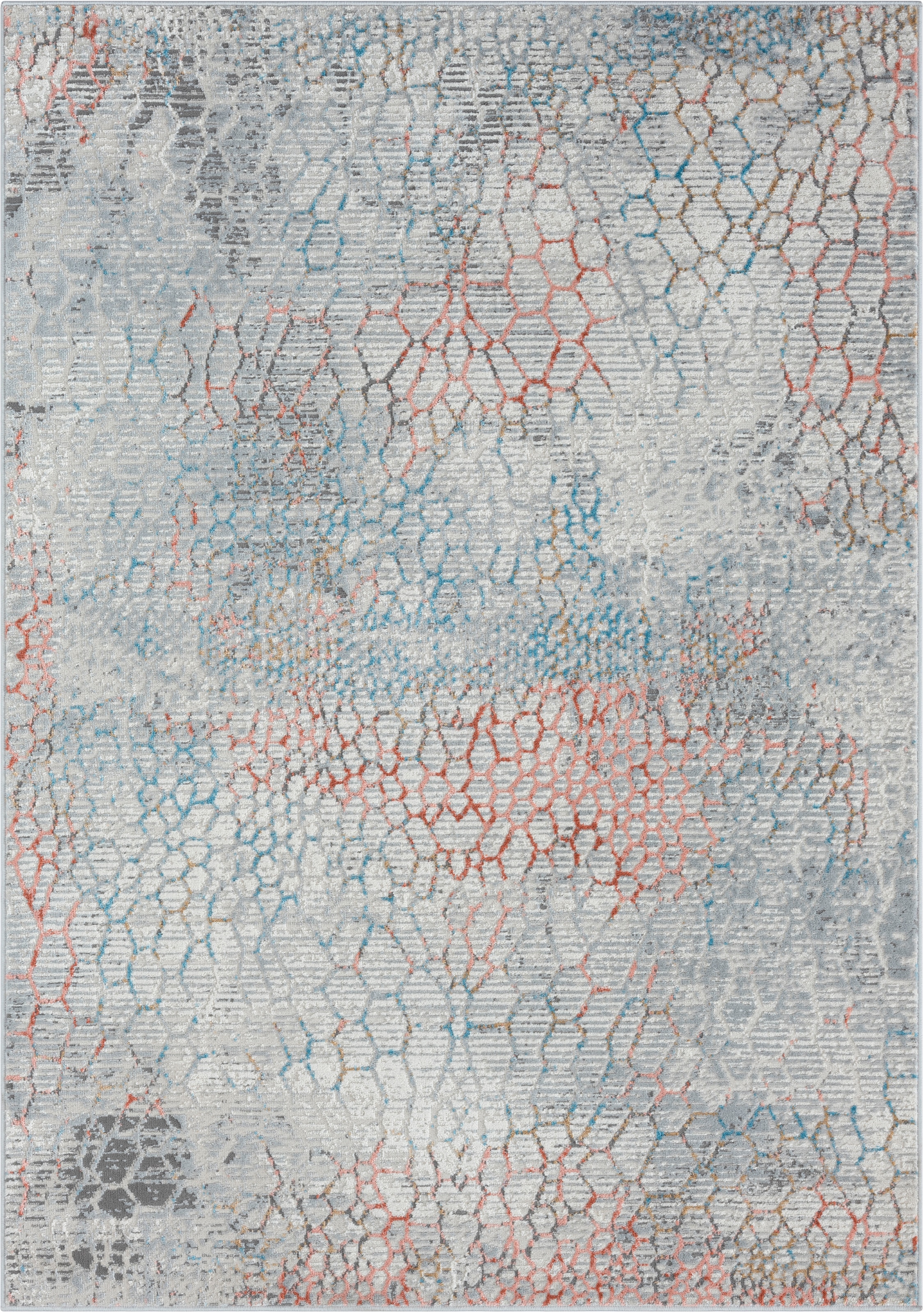 OTTO home Teppich »Jaxyn« rechteckig 8 mm Höhe Kurzflor, modernes Design, pflegeleicht, Wohnzimmer