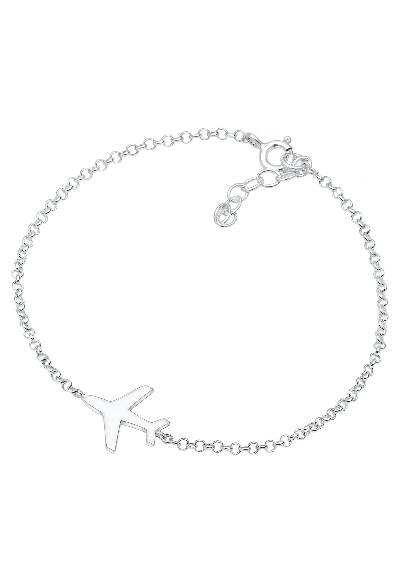 Elli Armkette »Armband Flugzeug Reise 925 Silber«