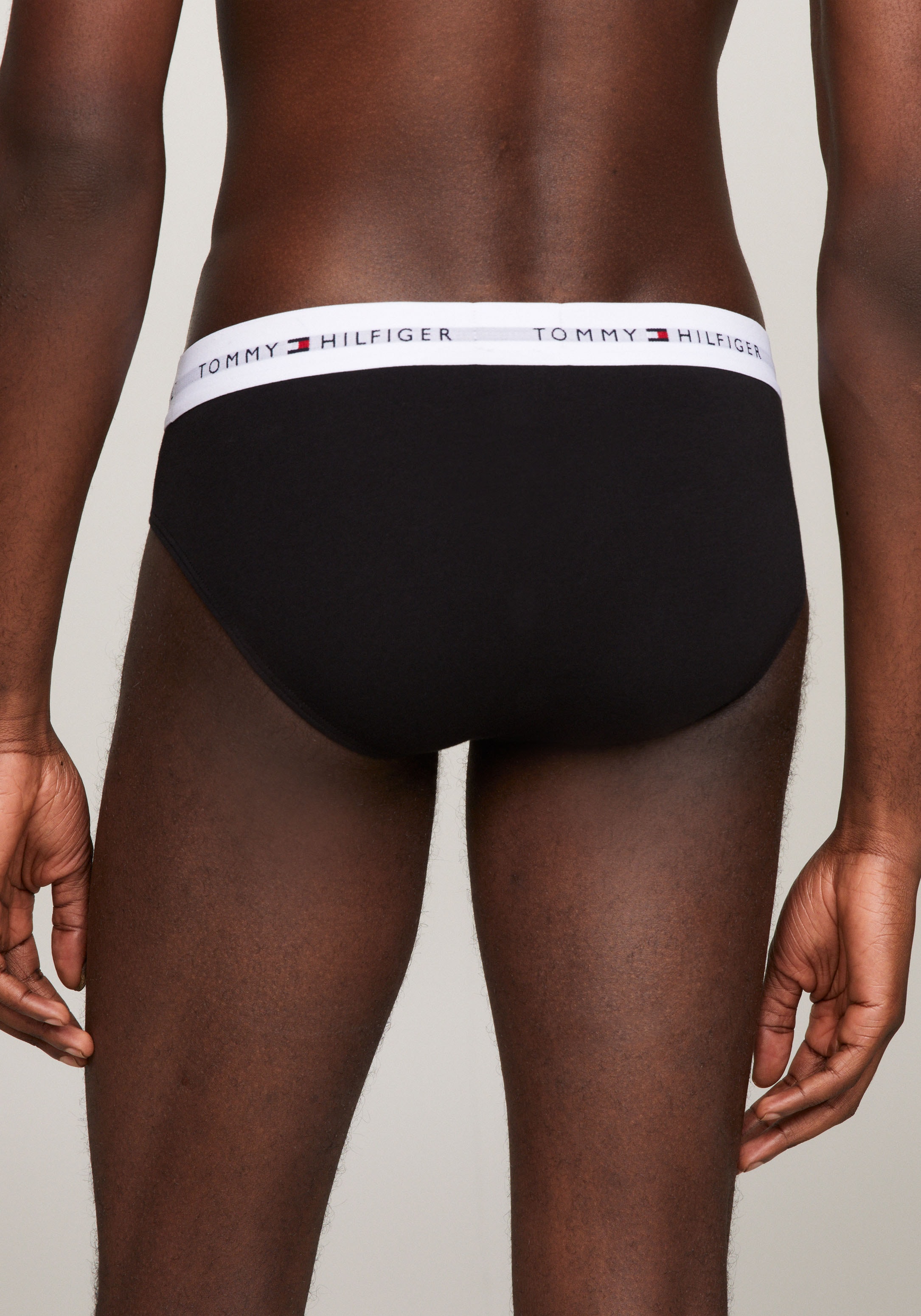 Tommy Hilfiger Underwear Slip »5P BRIEF«, (Packung, 5 St., 5er-Pack), mit kontrastfarbenem Logobund