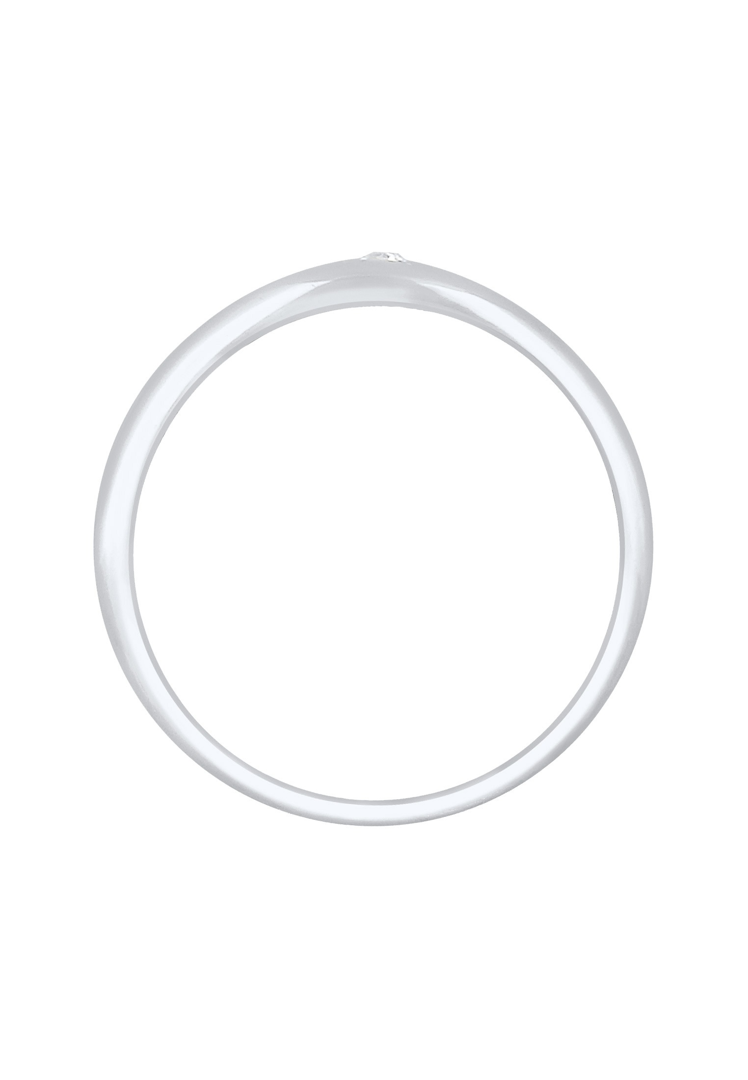 Elli Siegelring »Ring Stern Siegelring Kristalle 925 Silber«
