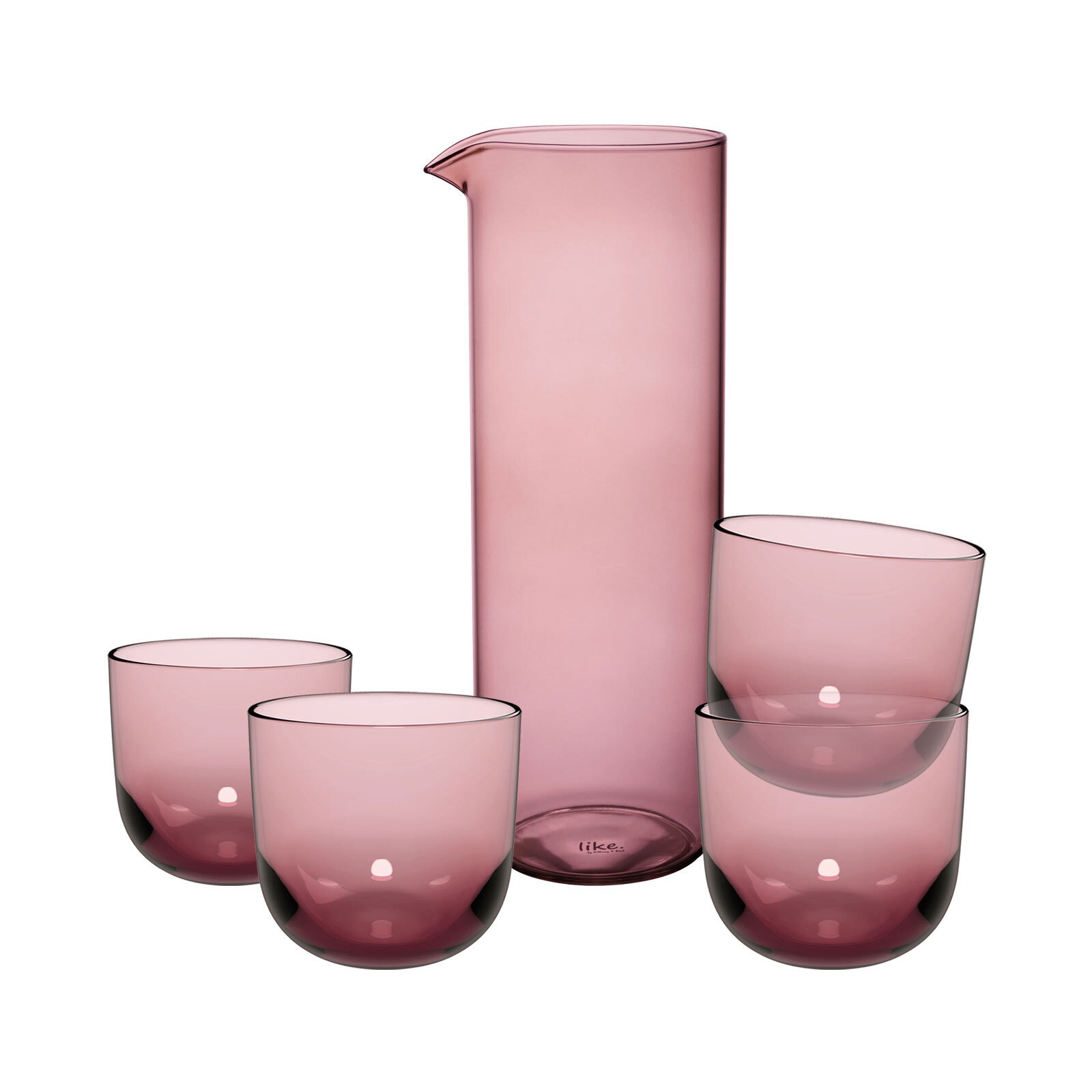 like. by Villeroy & Boch Gläser-Set »Trinkgläser mit Karaffe Like Glass 5er Set« Handwäsche wird empfohlen