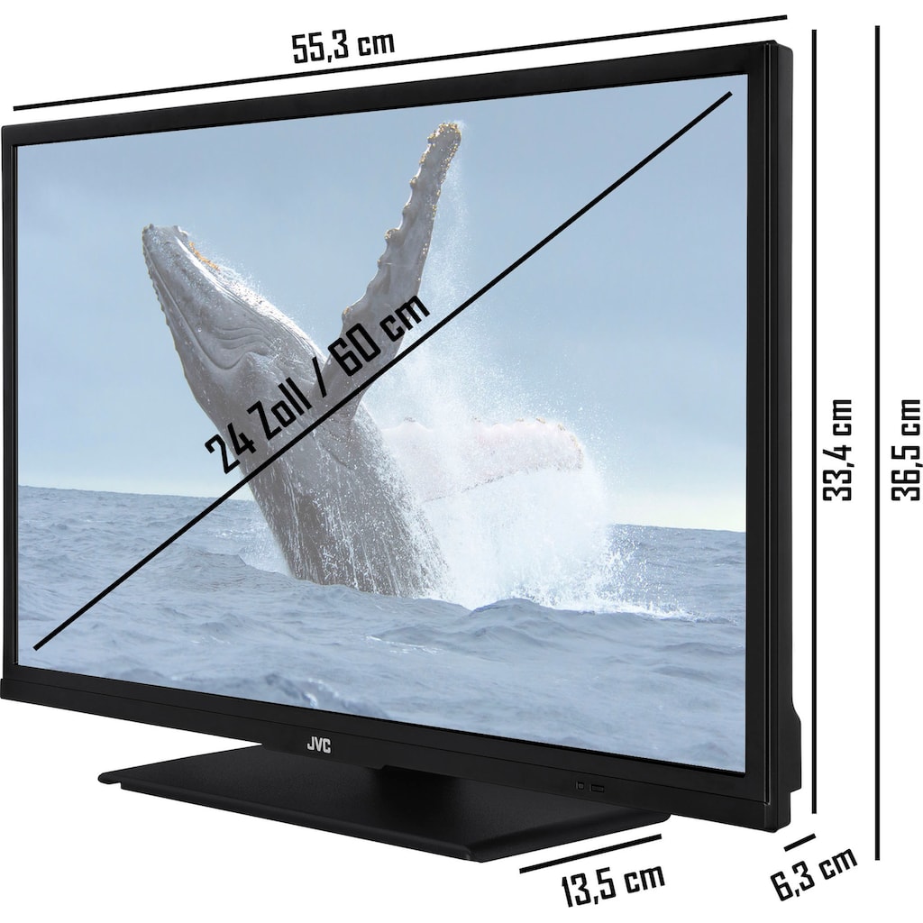 JVC LED-Fernseher »LT-24VH5155«, 60 cm/24 Zoll, HD-ready, Smart TV, HDR, Triple-Tuner, 6 Monate HD+ inklusive