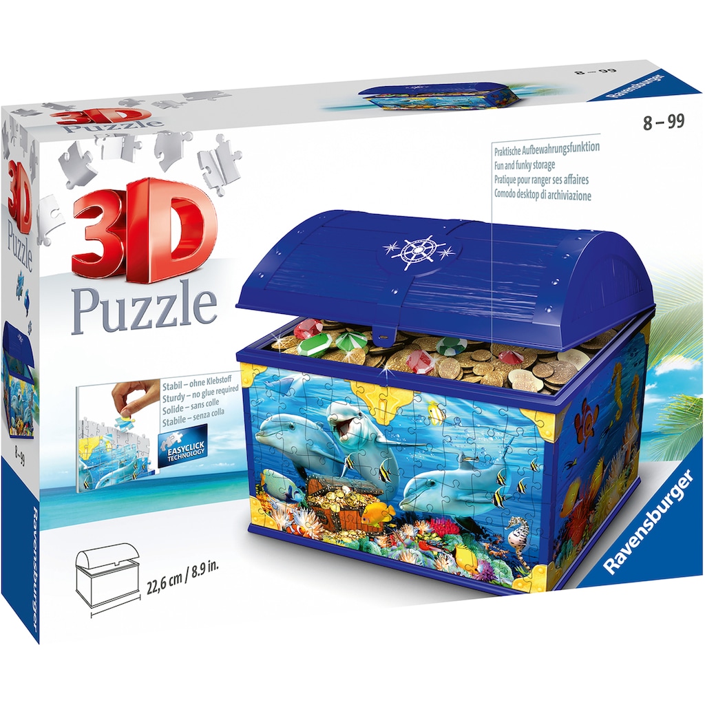 Ravensburger 3D-Puzzle »Schatztruhe Unterwasserwelt«