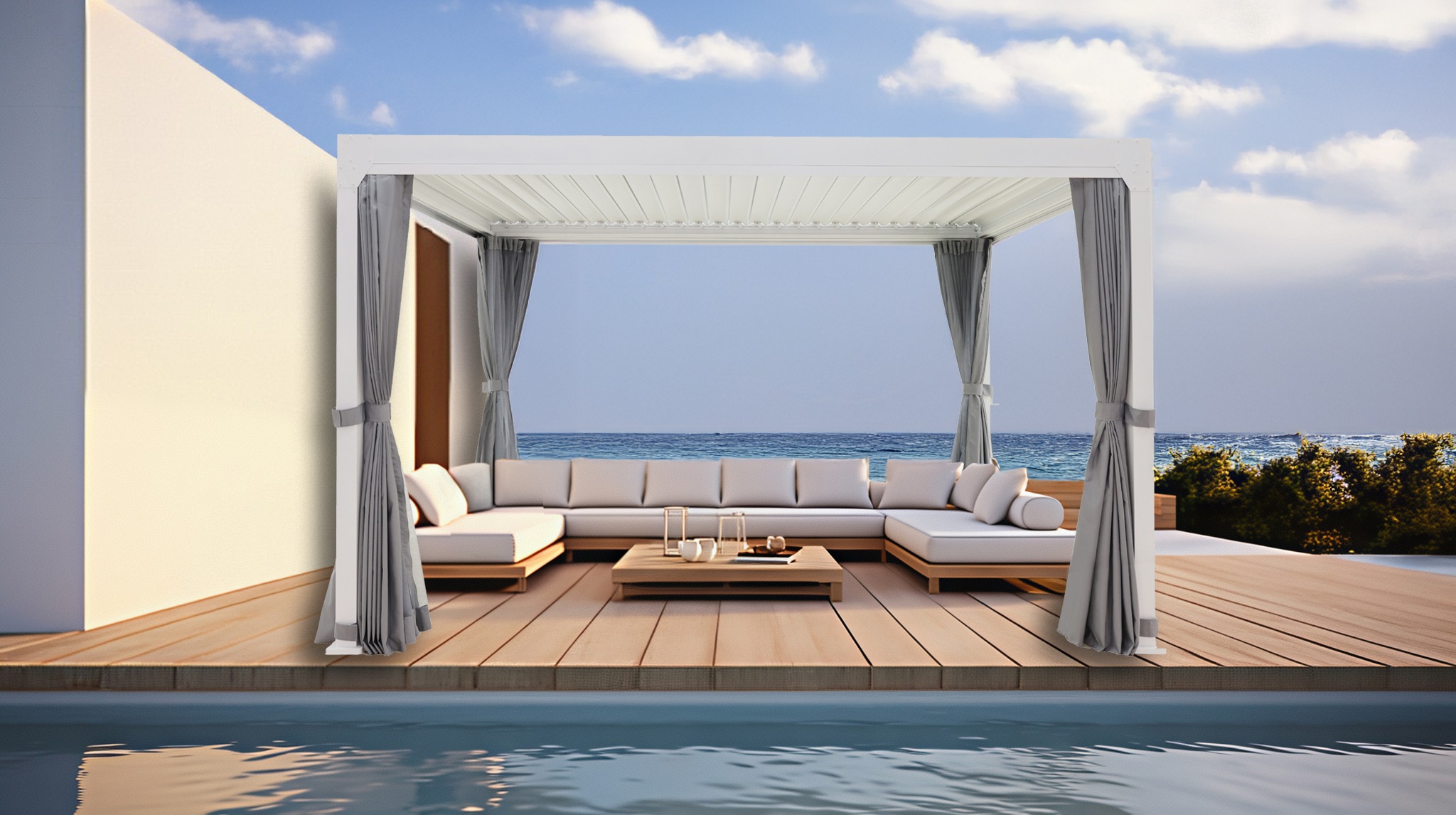 KONIFERA »Palma« Pergola, mit Lamellendach