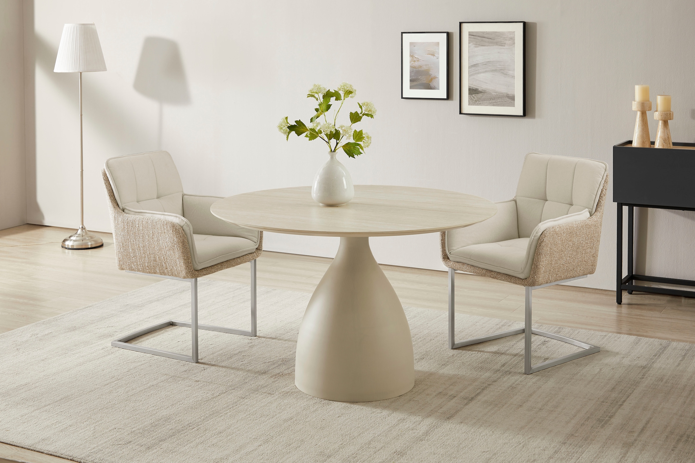 PLACES OF STYLE Esszimmerstuhl »Durham, TOPSELLER!, OTTOs Choice« () 2er-Set in modernem Design, Sitz und Rücken gepolstert