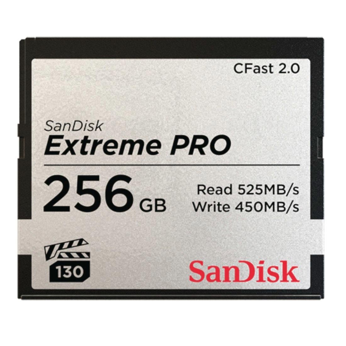 Sandisk Speicherkarte »CFast Extreme Pro 2.0« (256 GB 525 MB/s Lesegeschwindigkeit) in grau, Größe 256 GB