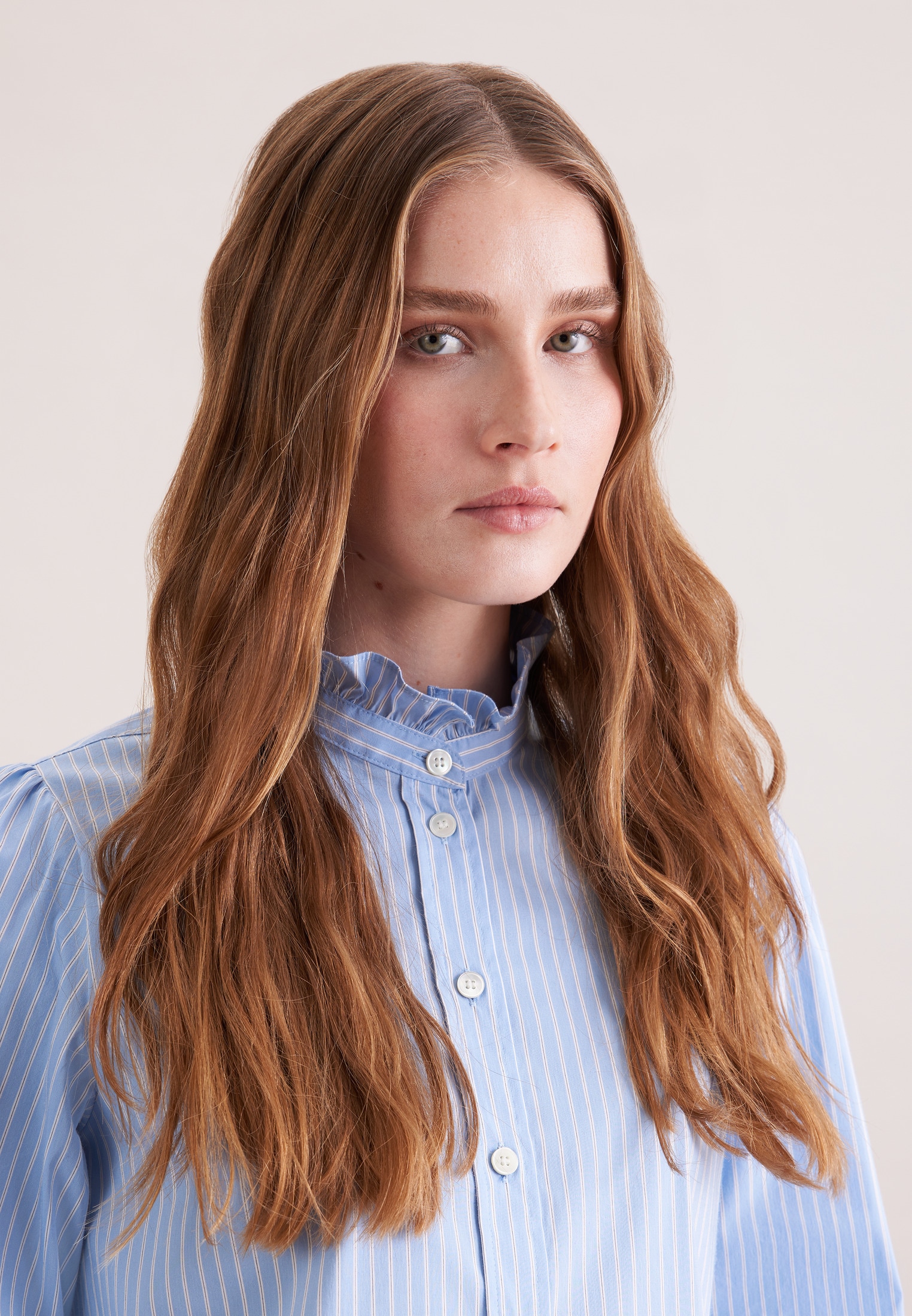 seidensticker Rüschenbluse 1/1 Gestreift