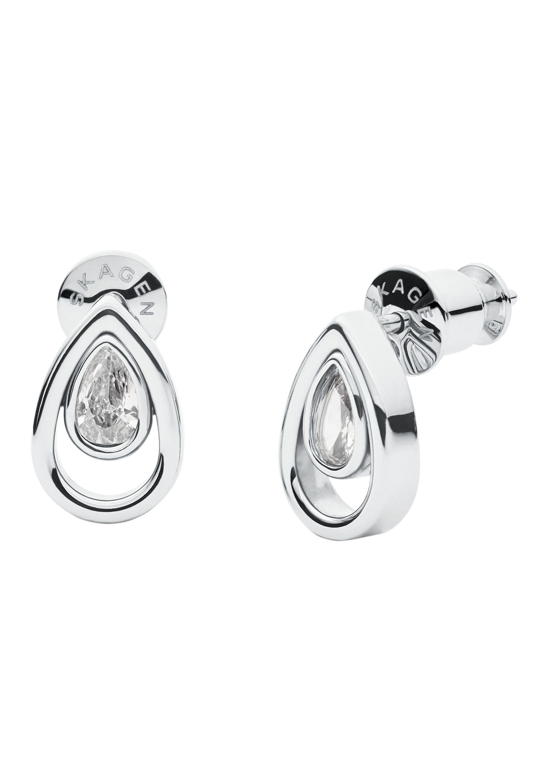 Skagen Paar Ohrstecker »Tropfen, SKJ1337040«, mit Zirkonia