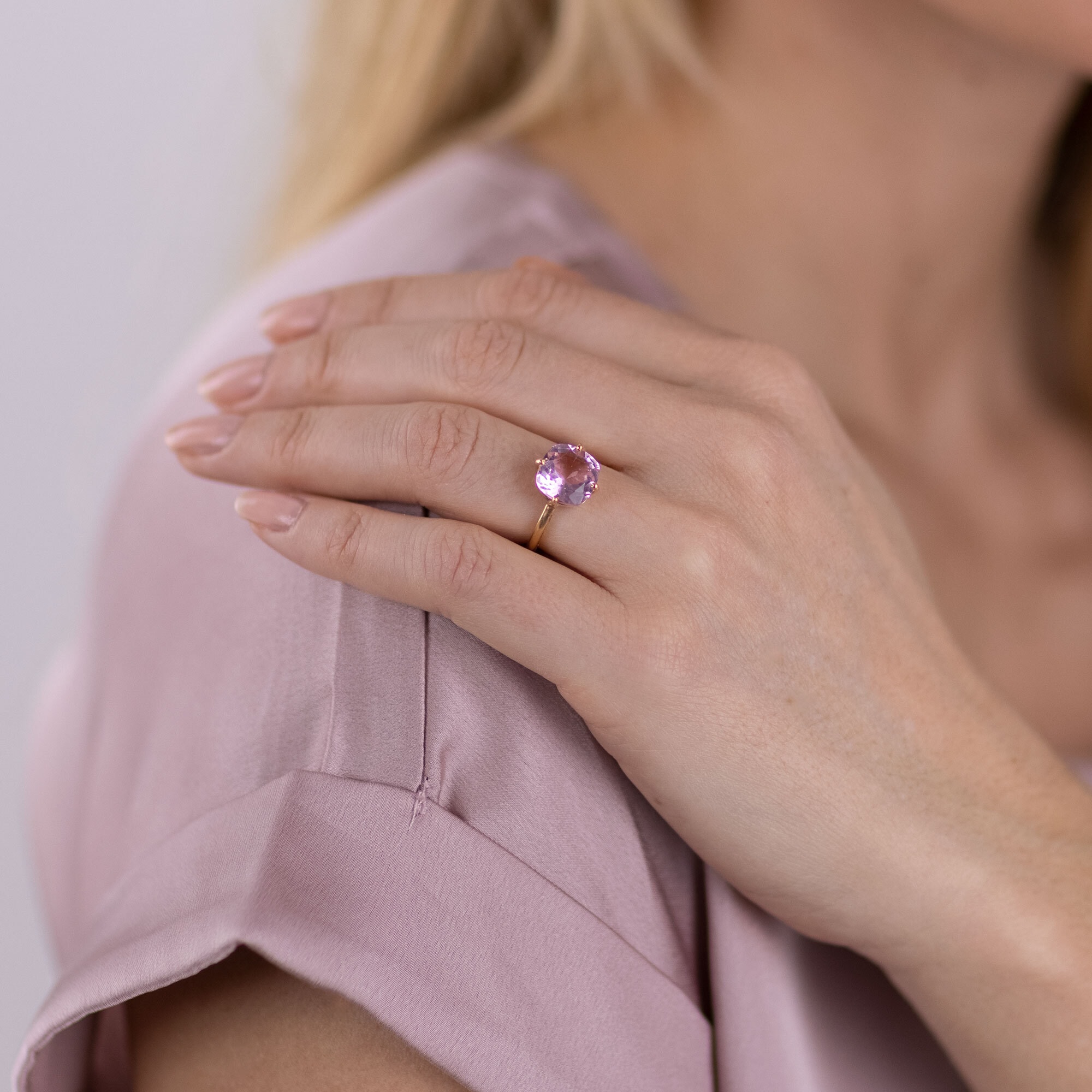 AILORIA Fingerring »Ring Rosa Quarz ÉGLANTINE«
