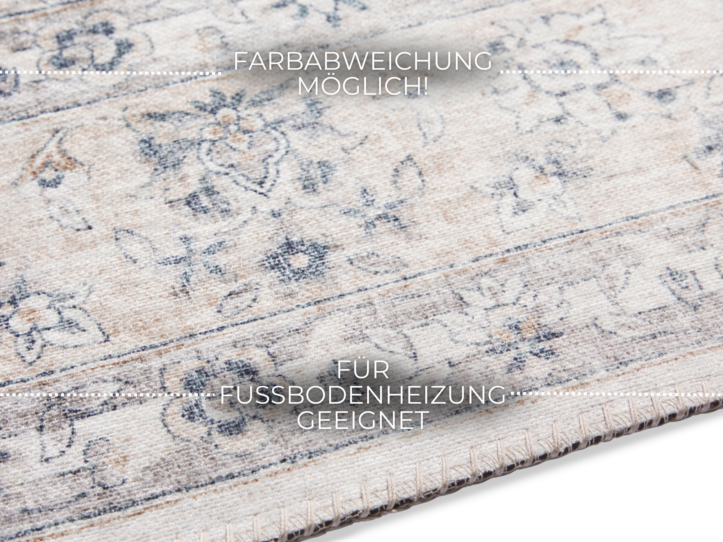 ELLE DECORATION Teppich »Nain«, rechteckig, 7 mm Höhe, Orientalisch, Läufer, Kurzflor, Wohnzimmer, Schlafzimmer, Vintage-Look
