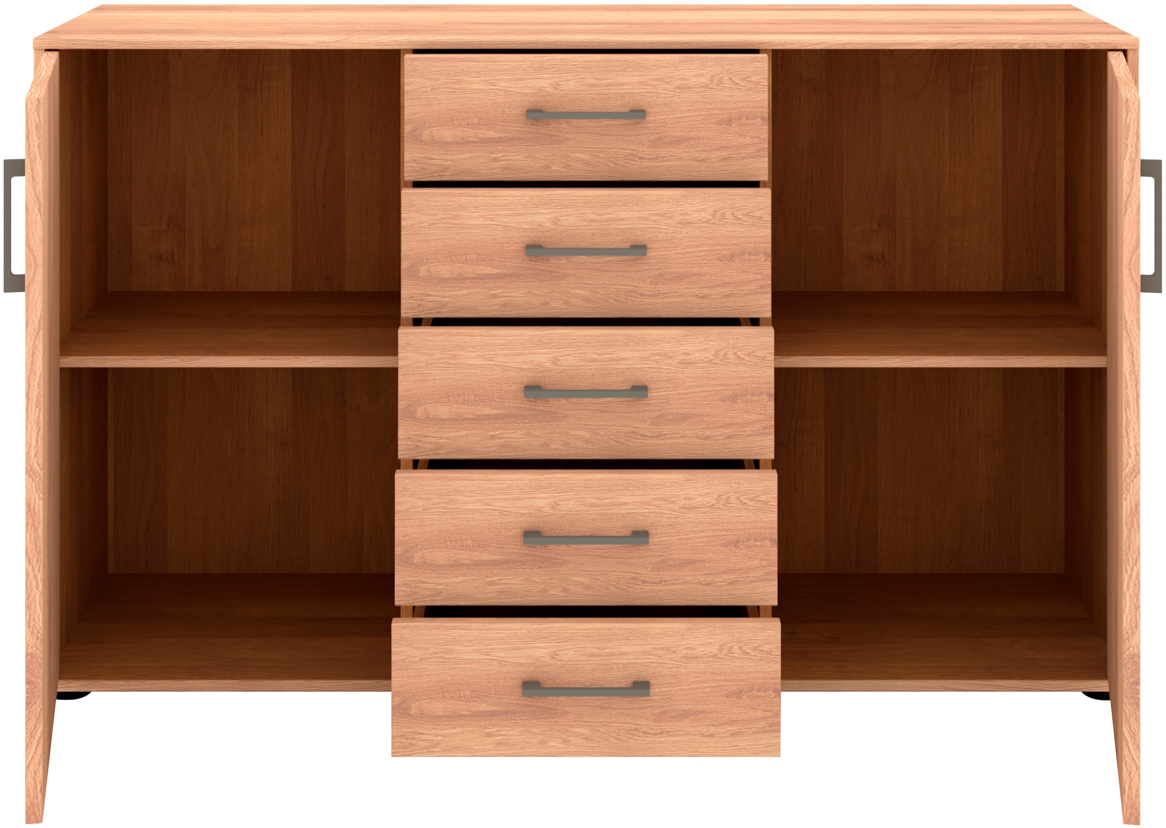 Musterring Kombikommode »Sorrent Sideboard, Wäscheschrank, mit Schubladen«, (Kommode, mit Selbsteinzug und Dämpfung, MADE IN GERMANY), mit Schubkästen, Fronten in Eiche massiv, Breite 120 oder 141 cm