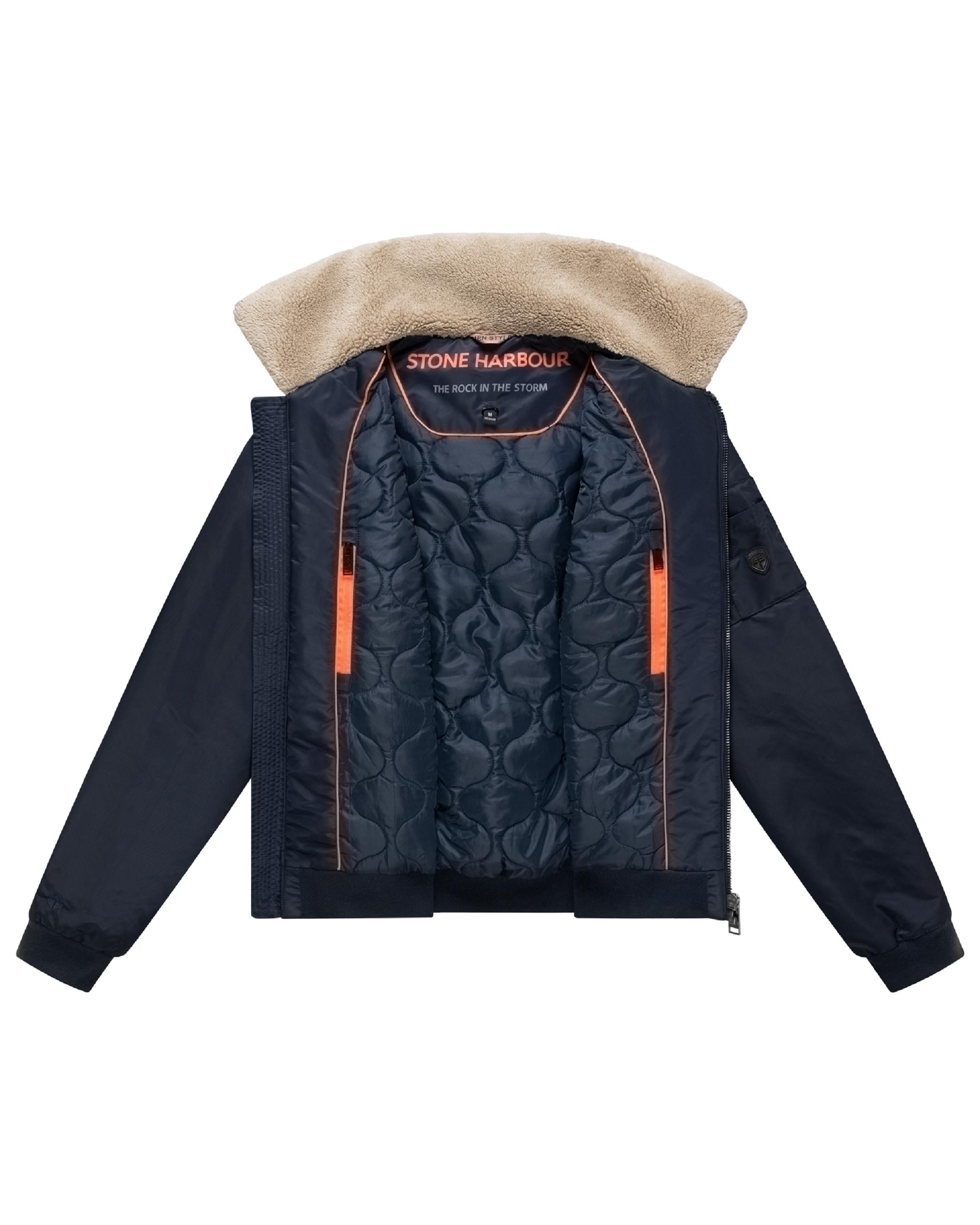 Stone Harbour Winterjacke »Winterjacke Somaeel XX« ohne Kapuze Warme Herren Hybridjacke mit Teddykragen