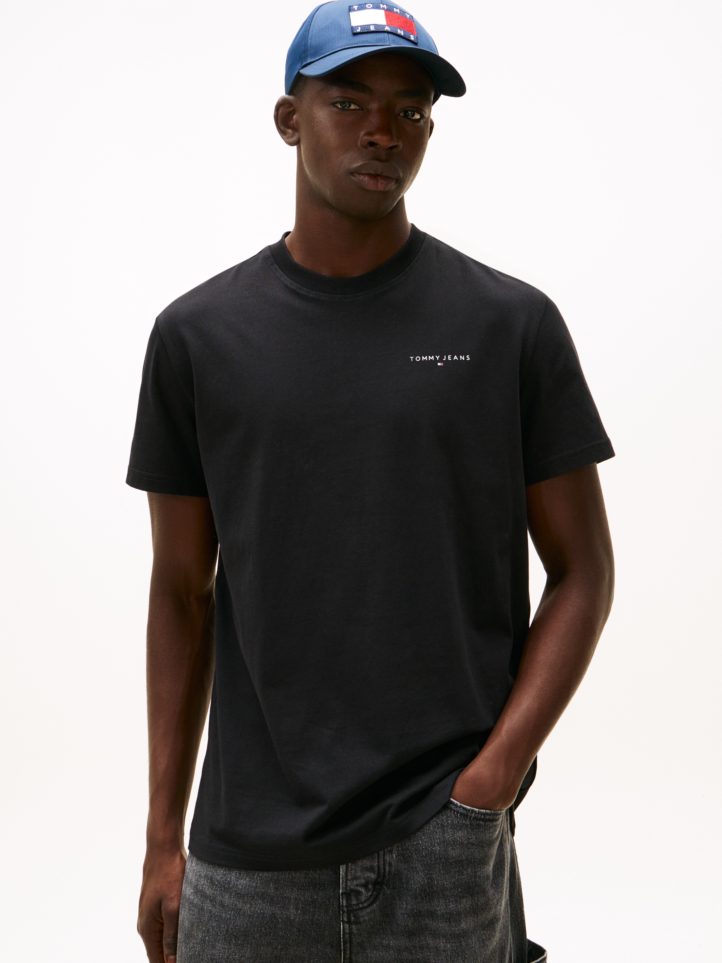 Tommy Jeans T-Shirt »TJM SLIM FIT LINEAR 2PACK« Packung, 2 Stk. Rundhals, Jersey