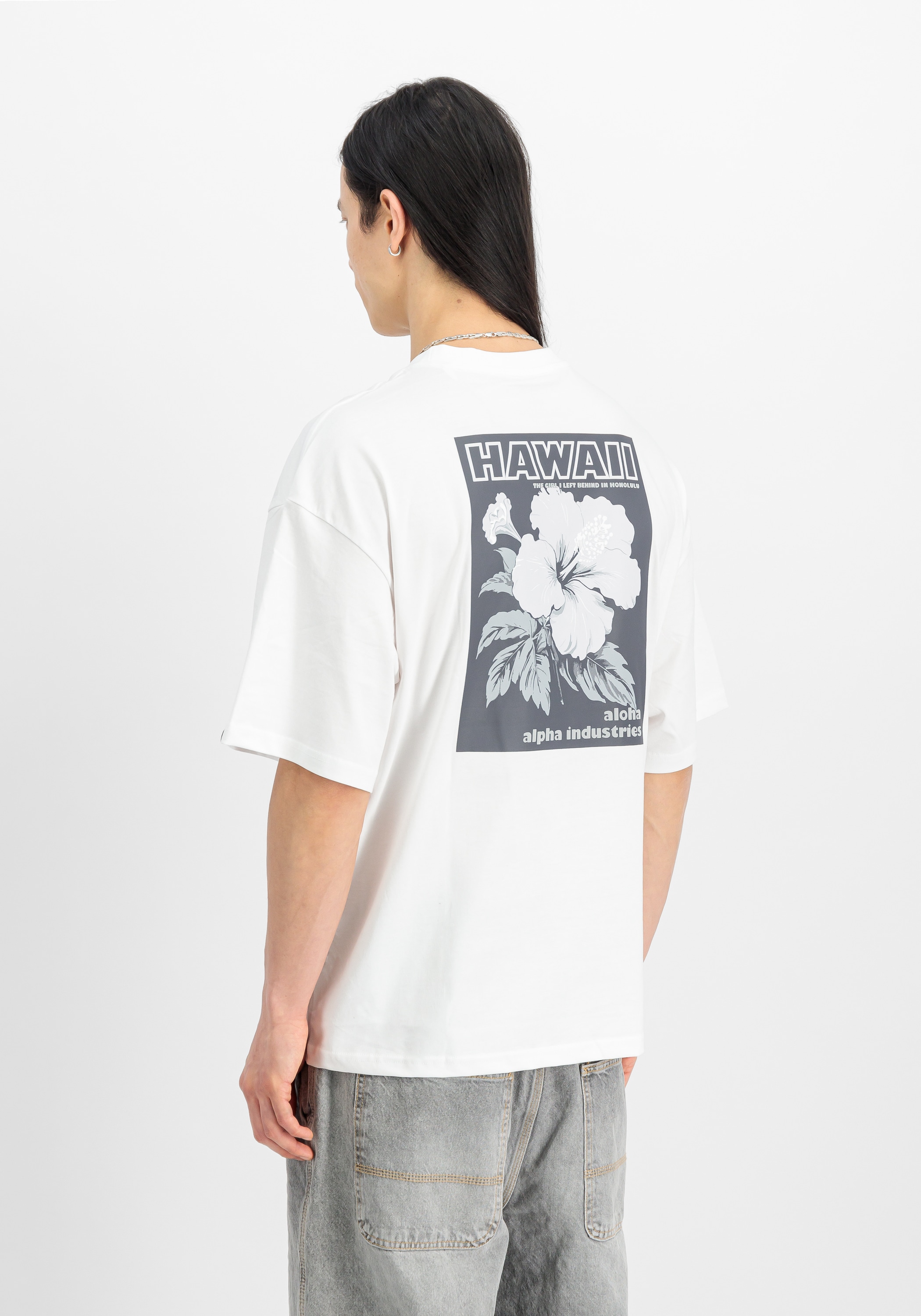 Alpha Industries T-Shirt »Aloha Flower Backprint T-Shirt«