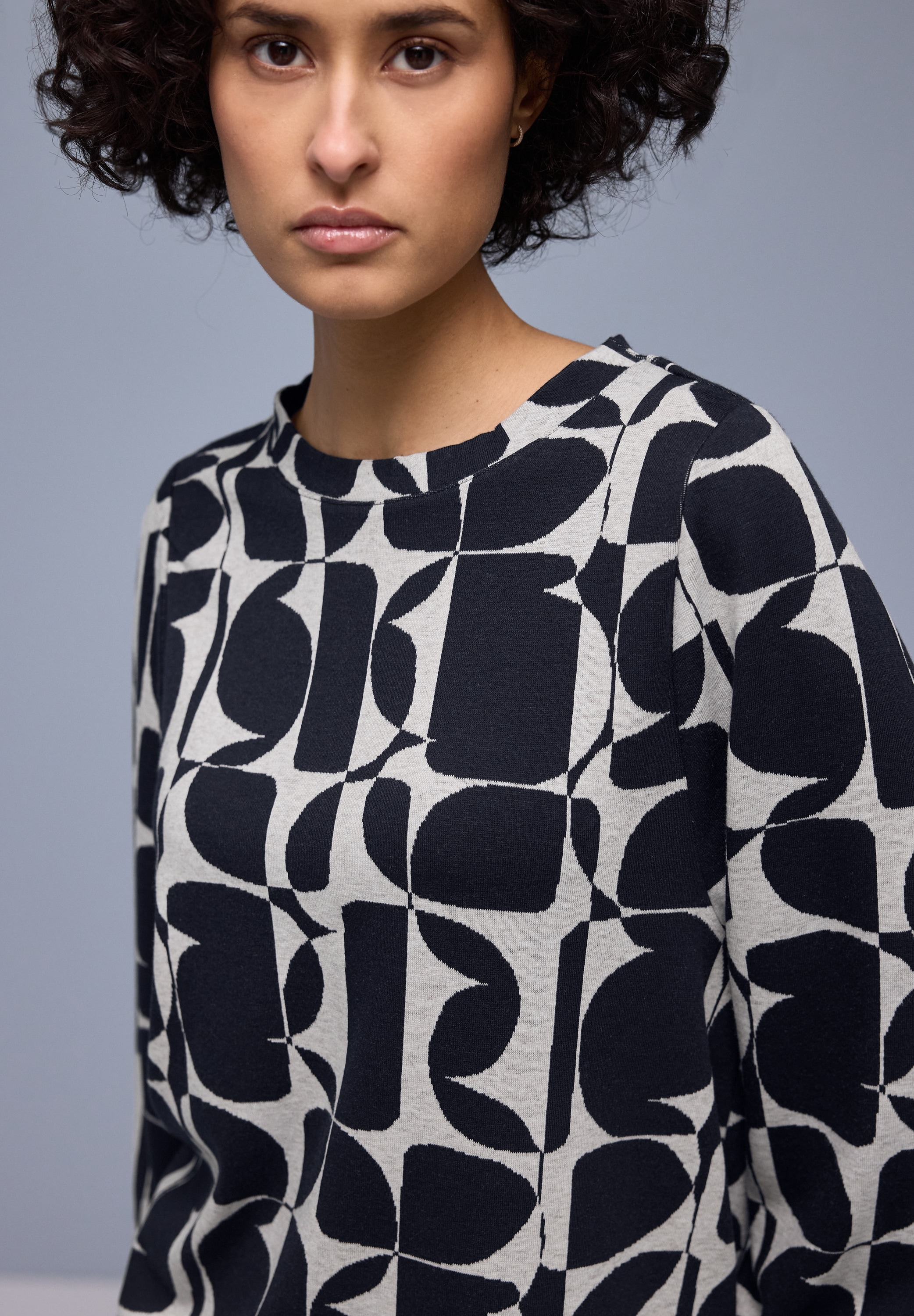 STREET ONE 3/4-Arm-Shirt mit All-Over Print