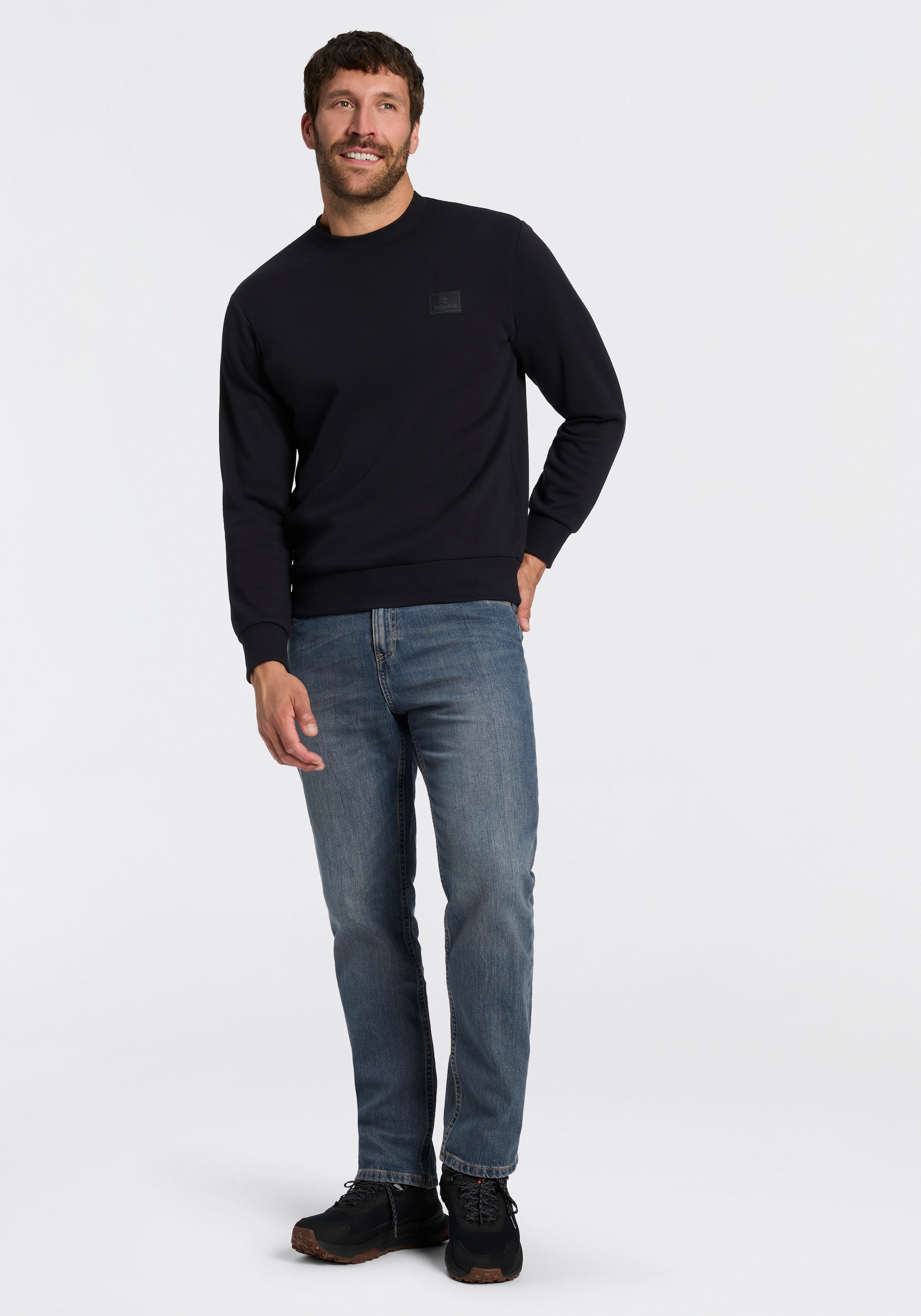 Timberland Sweatshirt »Silicon Badge BB Crew Sweatshirt«, aus Baumwolle und Polyester, erhältlich in den Größen S bis XXXL
