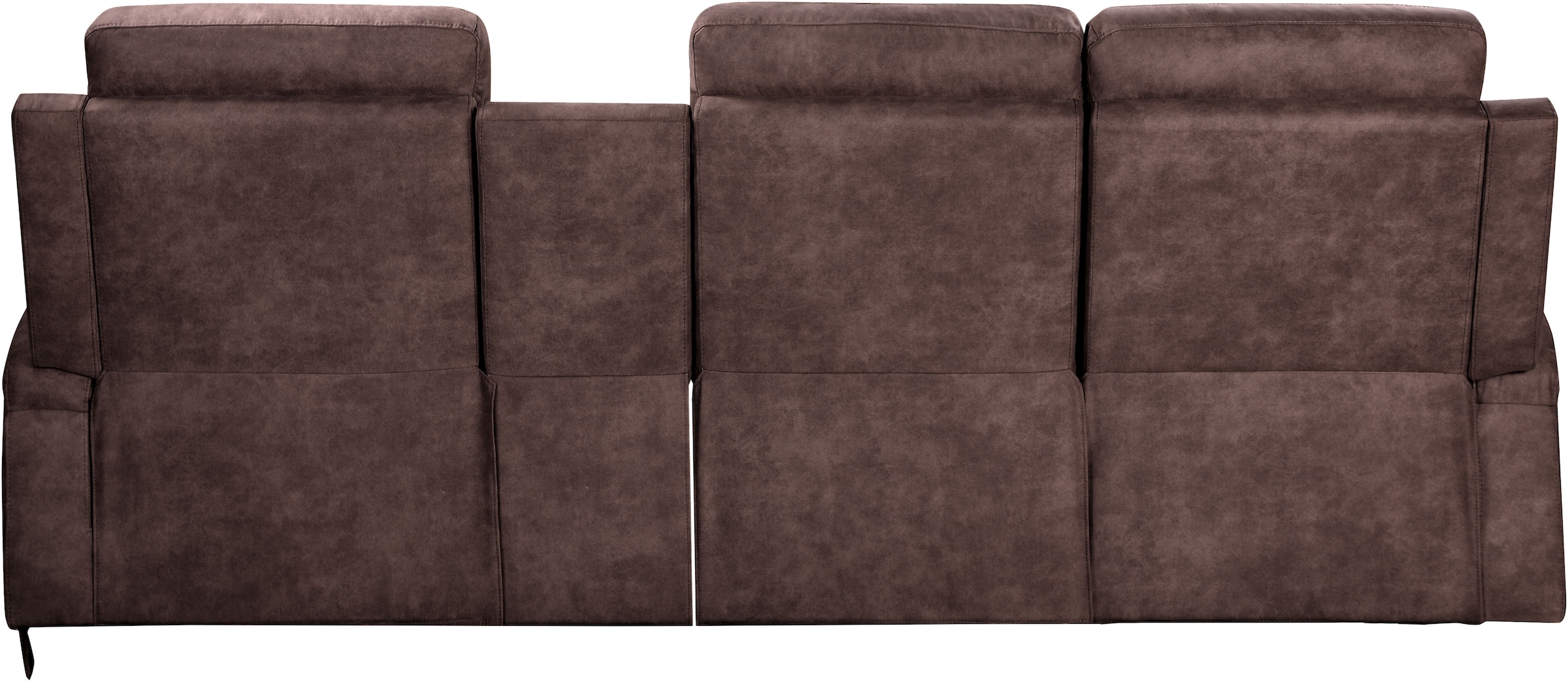 Home affaire Ecksofa »NAPORI Multimediasofa, 3er Kinosessel XXL, L-Form, 3 Bezugsstoffe«, Kinosofa mit Relaxfunktion, Getränkehalter, Staufach und Staukasten