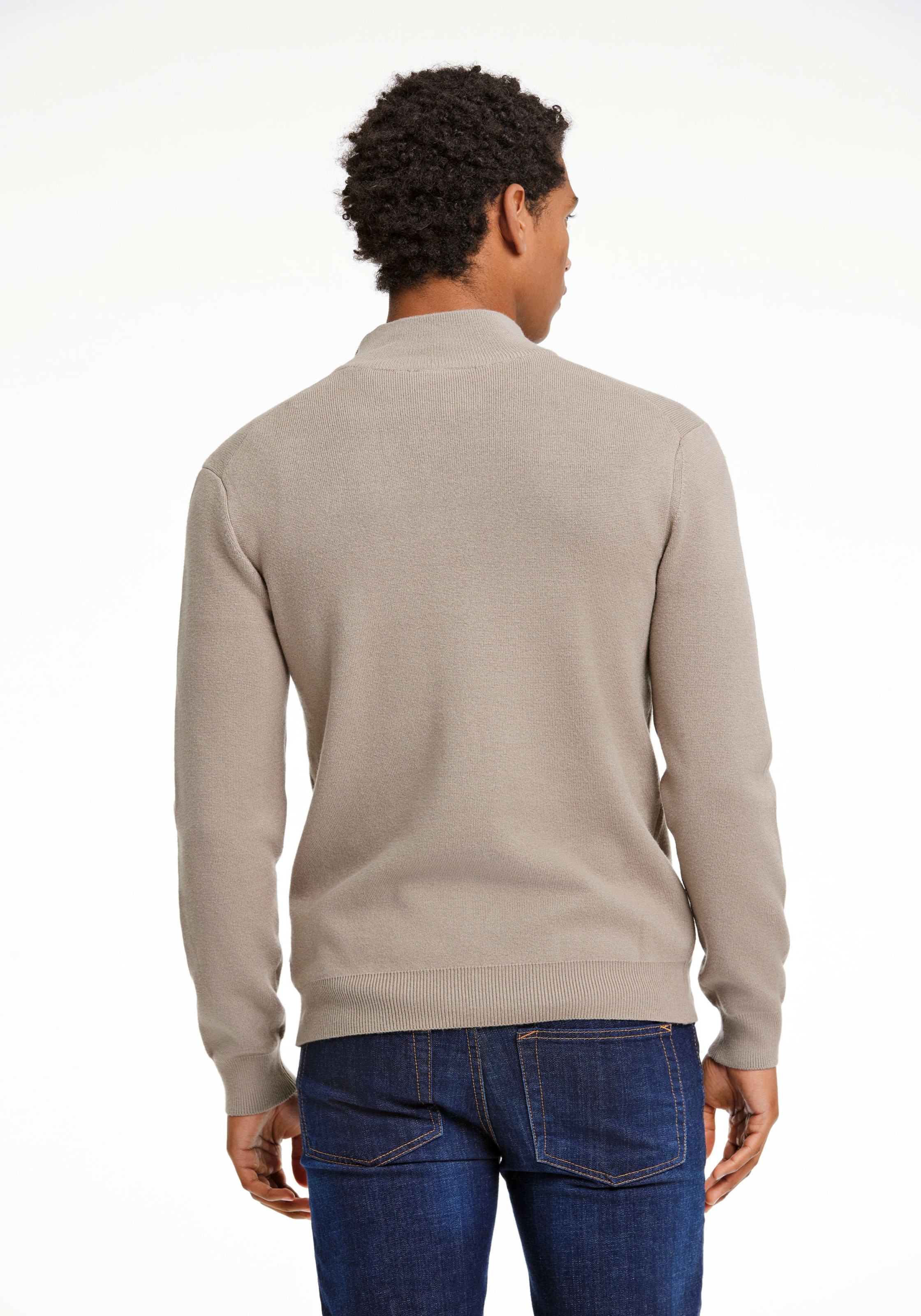 LINDBERGH Troyer aus Viskose und mit Stehkragen