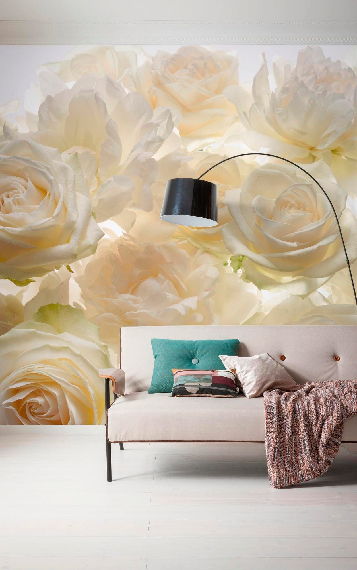 Komar Vliestapete »Digitaldruck Vlies - Shalimar - Größe 300 x 250 cm«, bedruckt, Wohnzimmer, Schlafzimmer