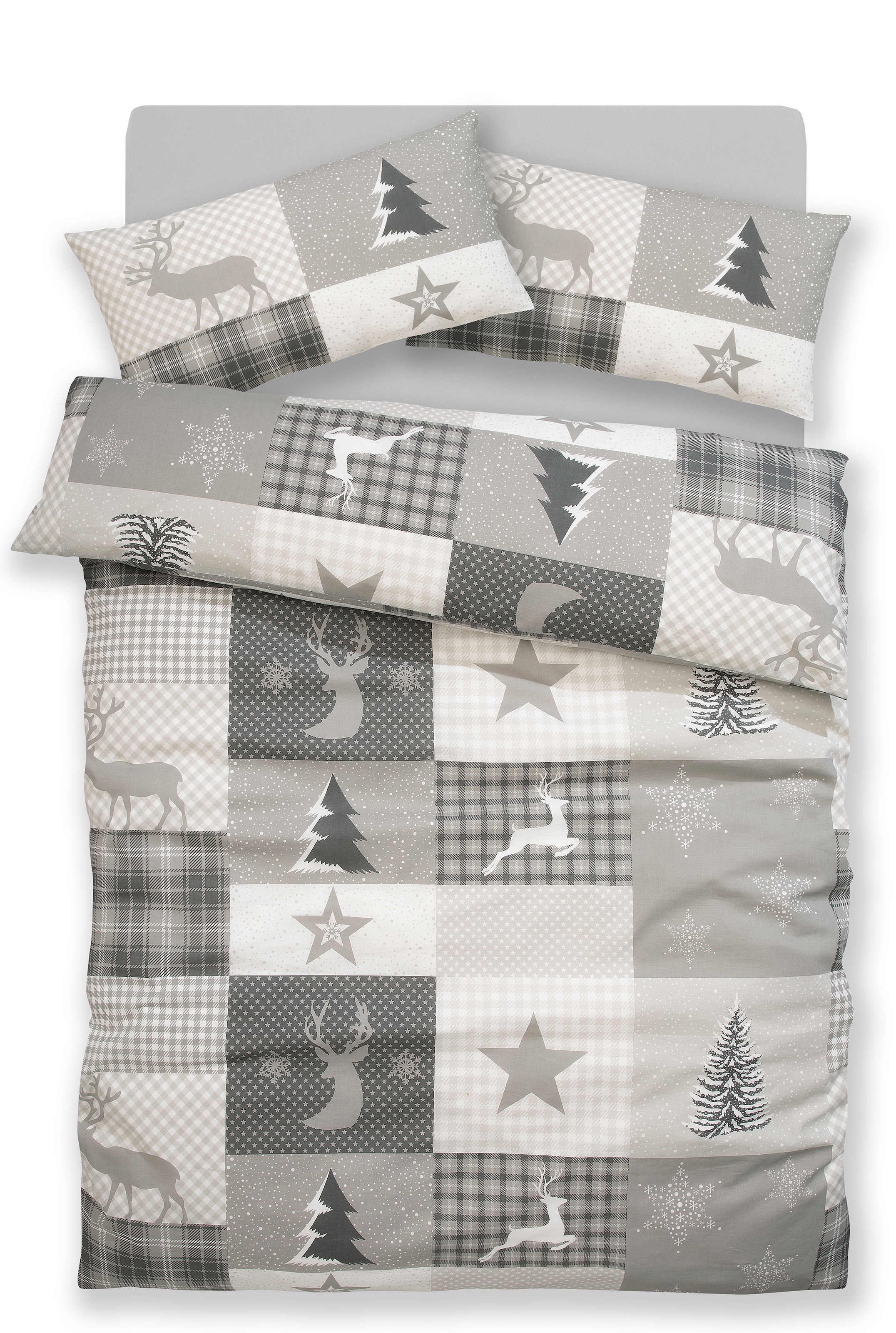 OTTO home Bettwäsche »Nicholas« 2 Stk. Weihnachtsbettwäsche, Winter, in 3 Qualitäten verfügbar