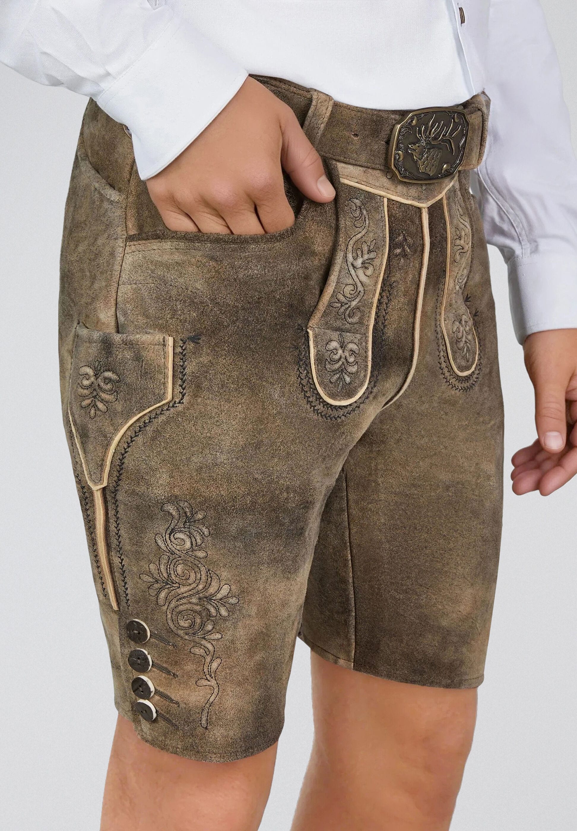 Spieth & Wensky Lederhose »Herford«  hochwertige Verarbeitung