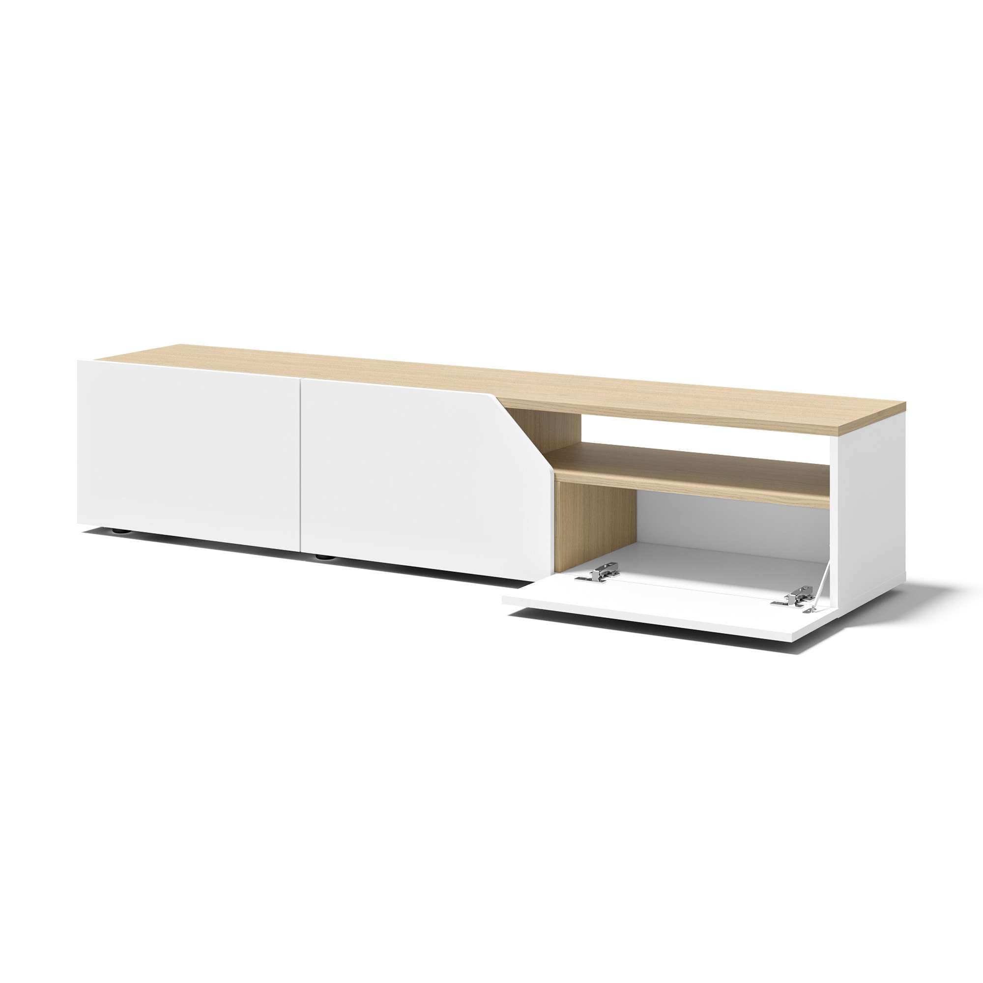 TemaHome TV-Bank »Verone TV Tisch, platsparendes Design, Lowboard,«, praktische Türen, offenes Fach, Breite 180 cm