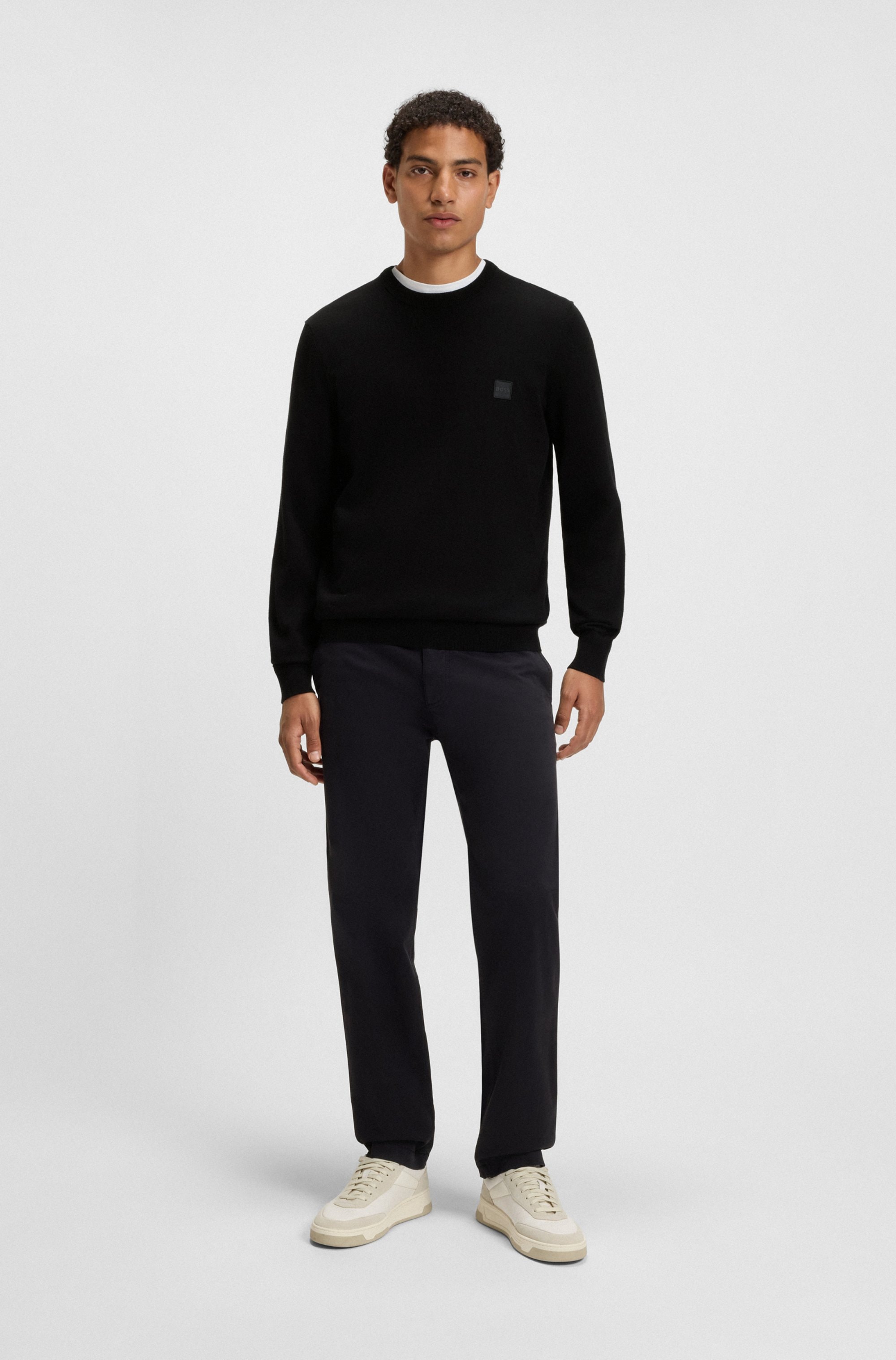 BOSS ORANGE Strickpullover »Kanovano«, mit Rundhalsausschnitt