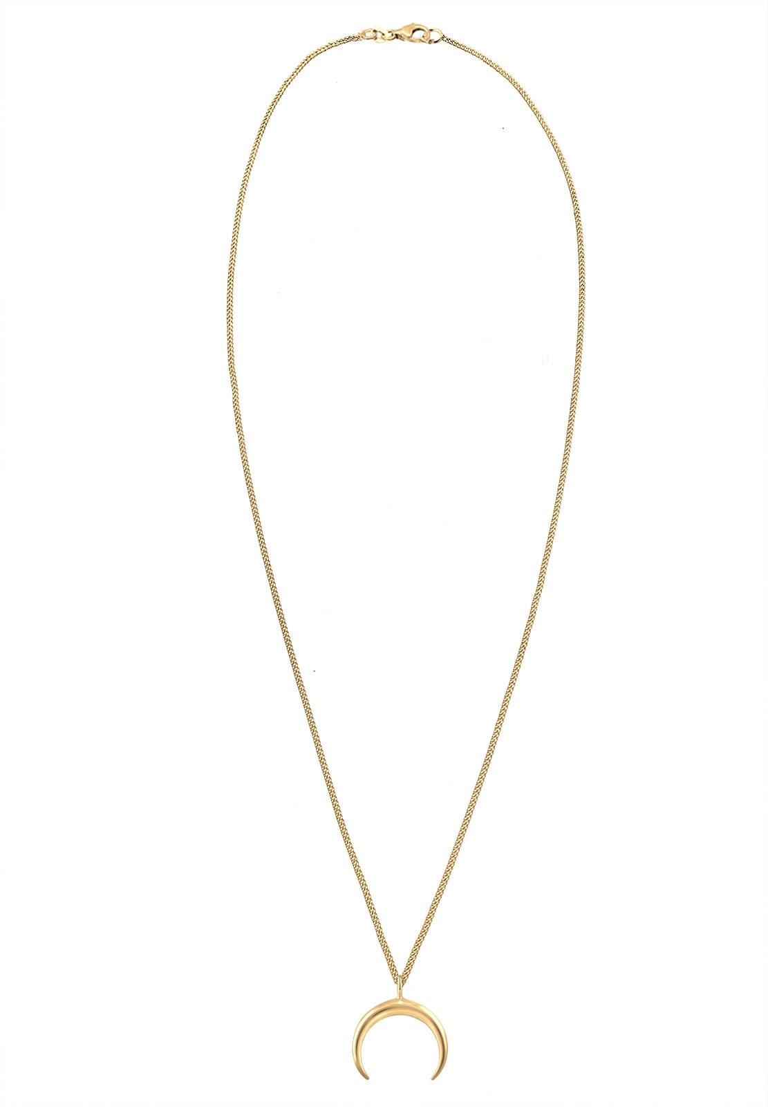 Elli Kette mit Anhänger »Halskette Kette Anhänger Halbmond Fein 925 Silber«