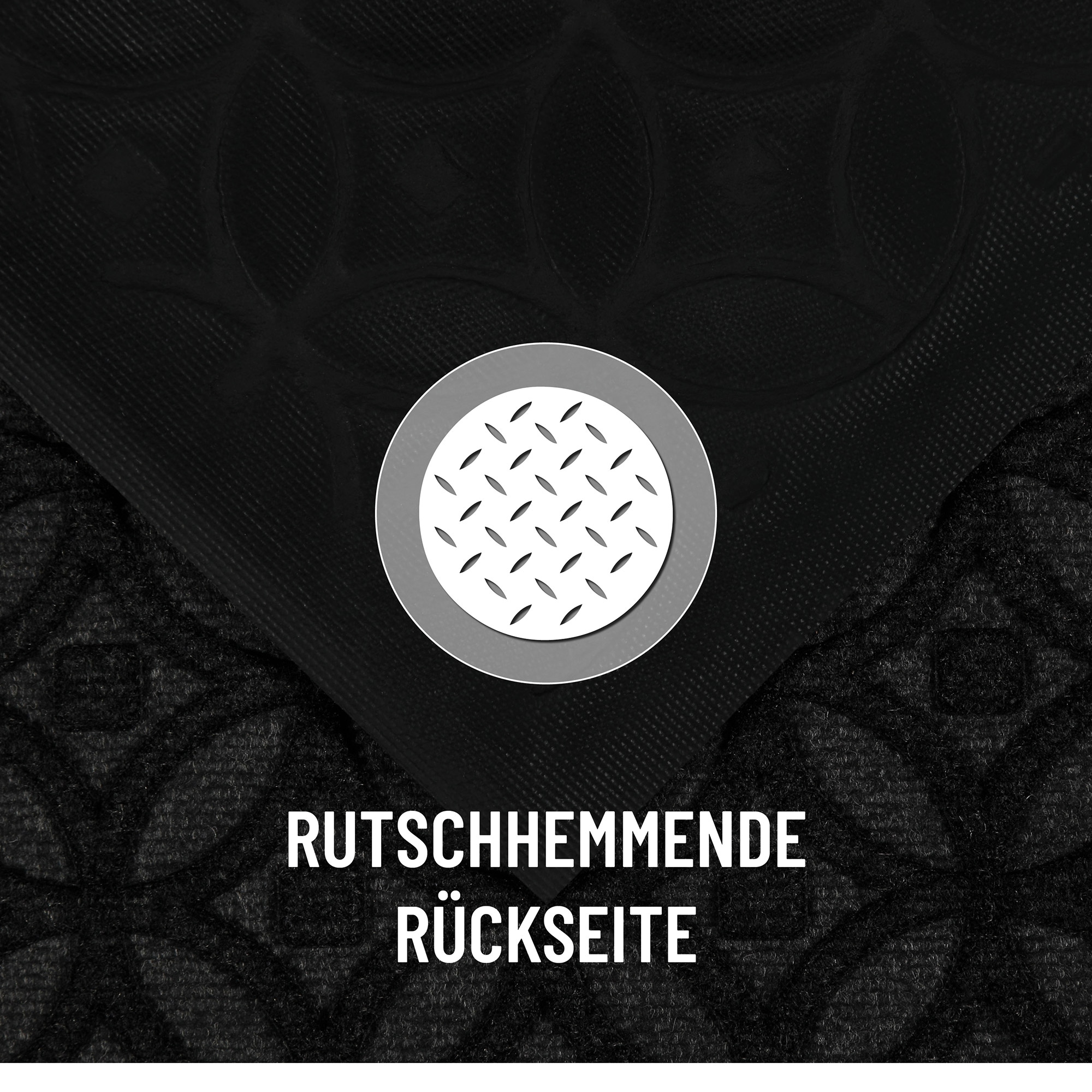 Wecon home Fußmatte »Midnight Mosaic« rechteckig 4 mm Höhe pflegeleicht, rutschfest, Ornamente, Innen & Außen, Schmutzfangmatte