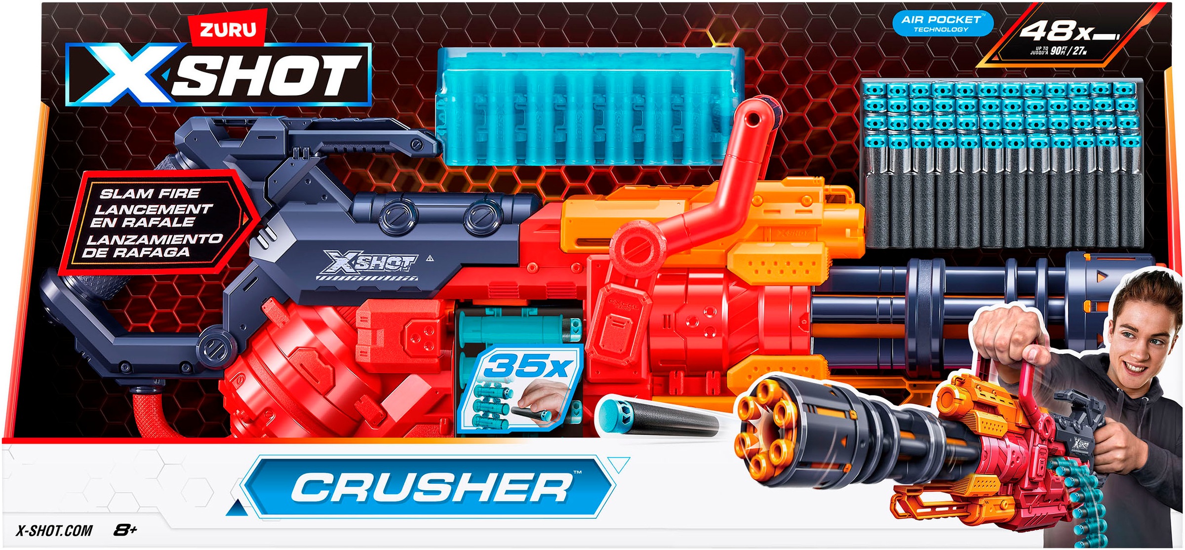 XSHOT Blaster »XSHOT, Excel Crusher Blaster mit Darts«