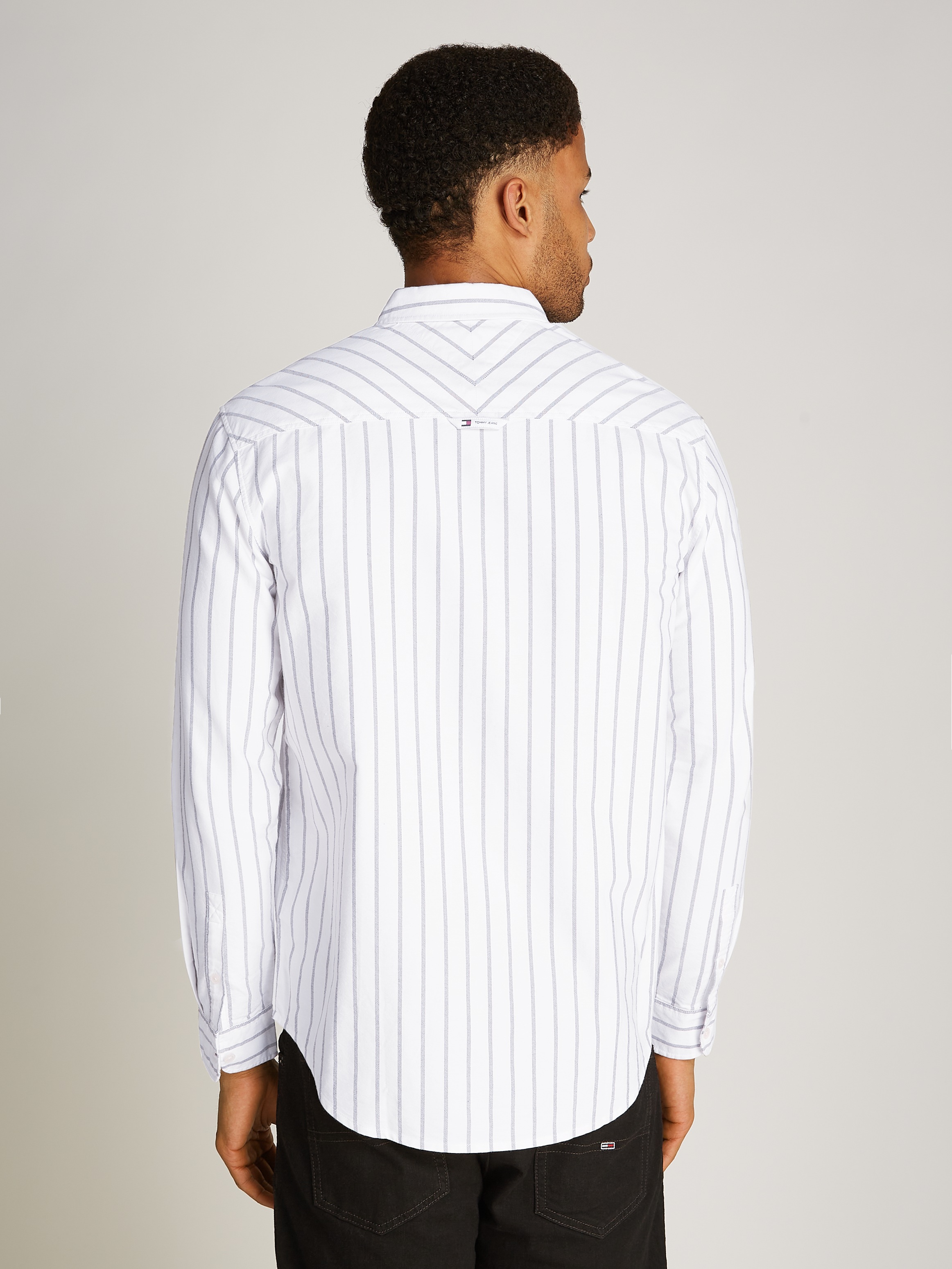 Tommy Jeans Langarmhemd »TJM REG OXFORD STRIPE SHIRT«