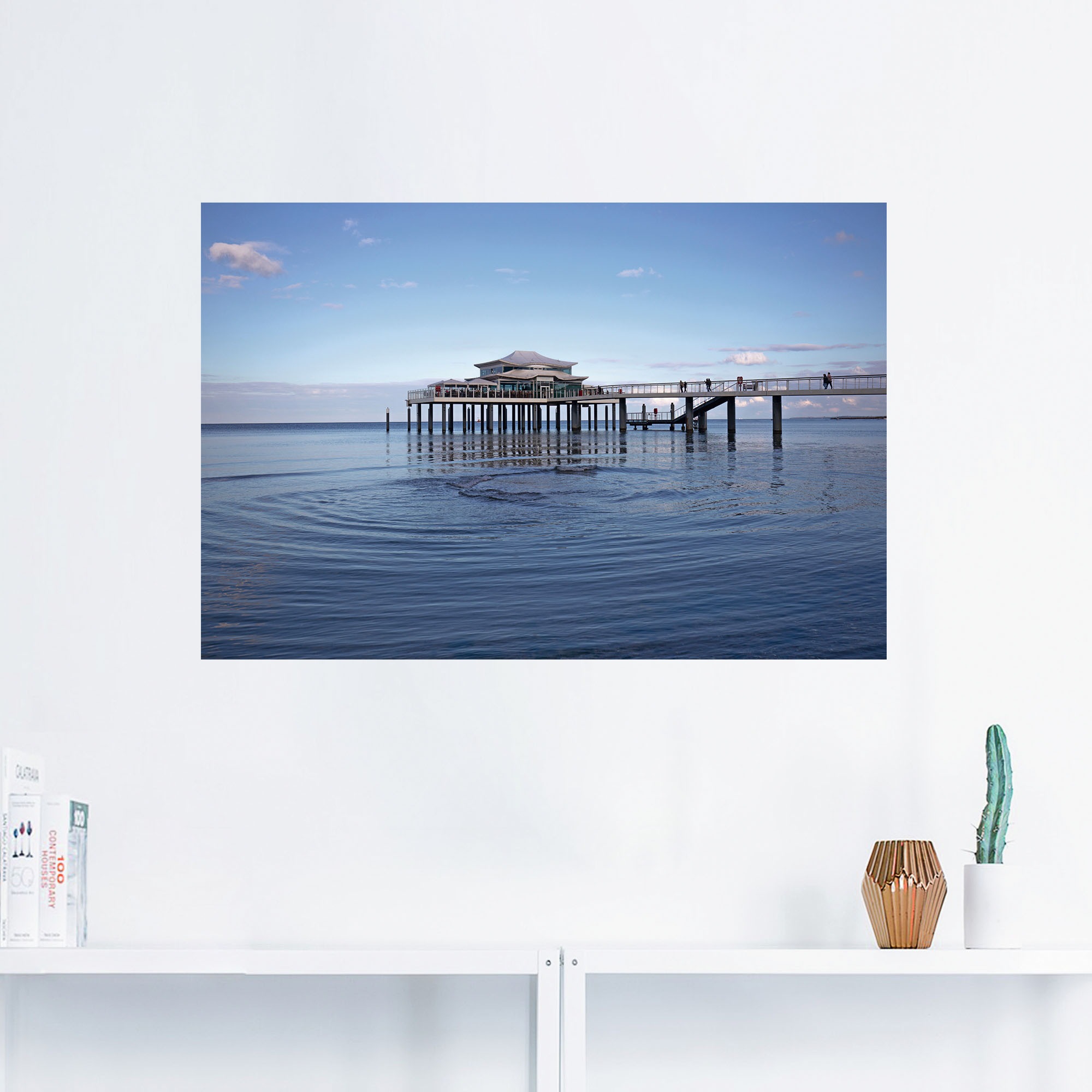 Artland Wandbild »Teehaus in Timmendorf«, Strandbilder, (1 St.), als Alubild, Leinwandbild, Wandaufkleber oder Poster in versch. Größen