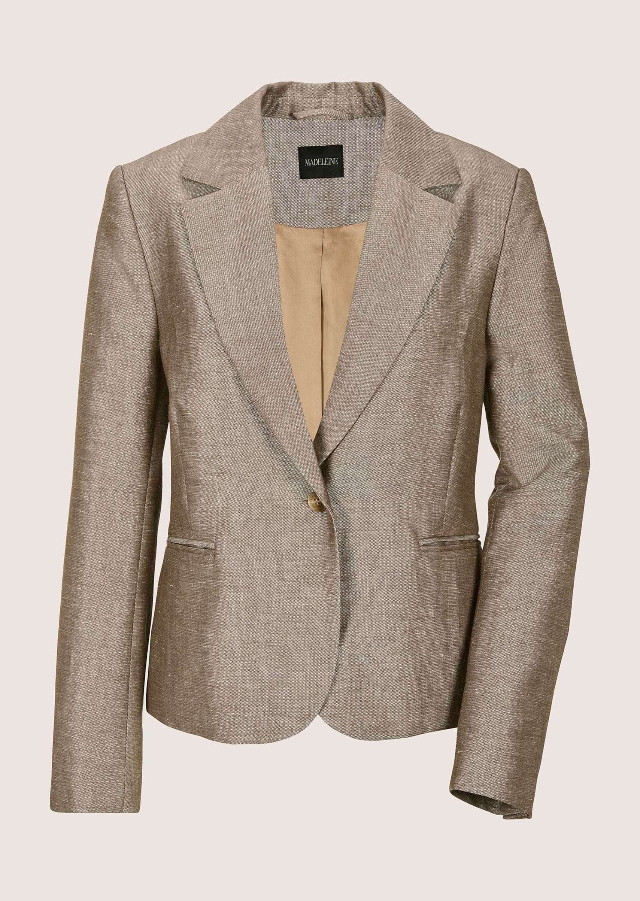 MADELEINE Jackenblazer »Blazer Eleganter Kurzblazer mit Reverskragen« Ärmelschlitz