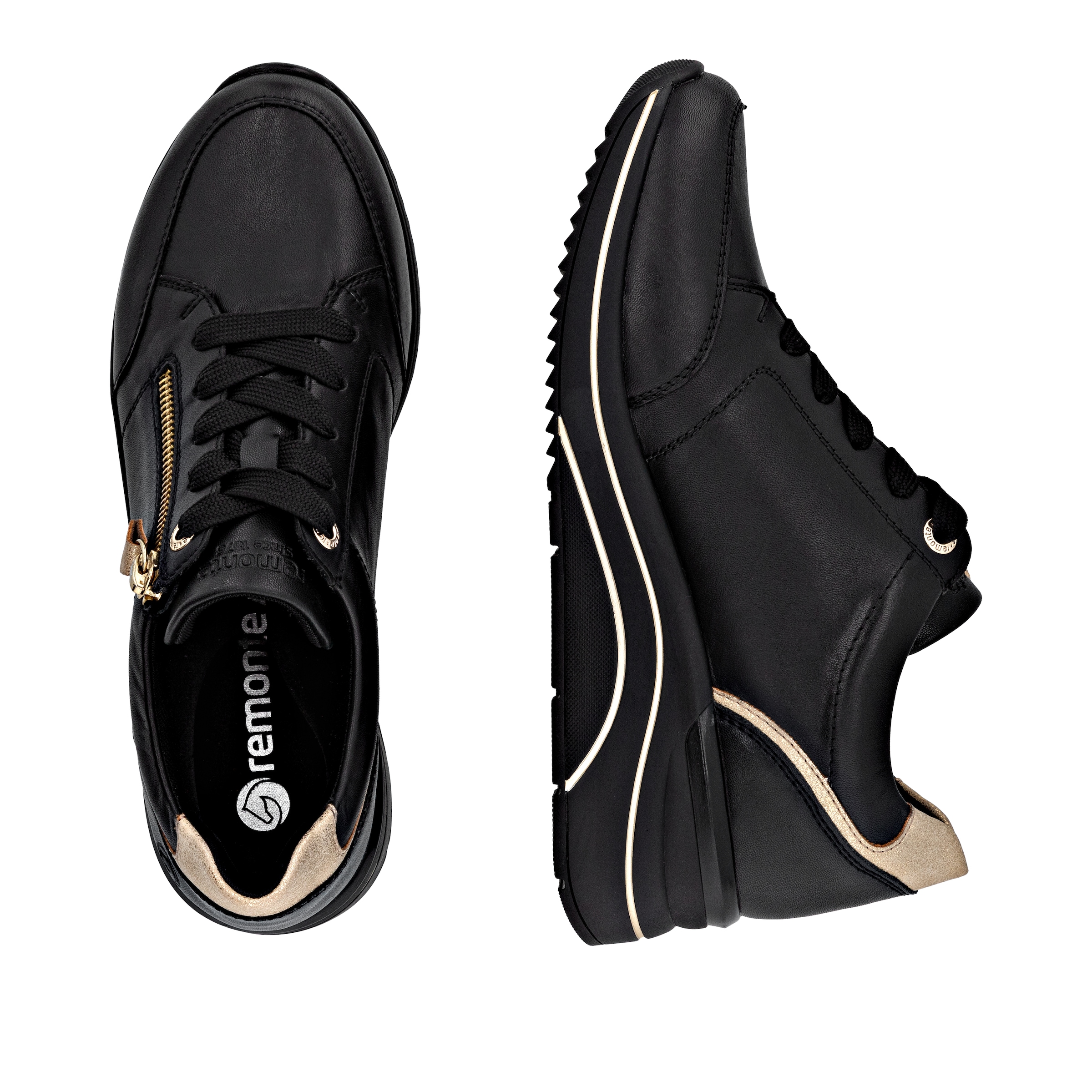 Remonte Keilsneaker, Freizeitschuh, Halbschuh, Schnürschuh mit Rieker TEX-Membran