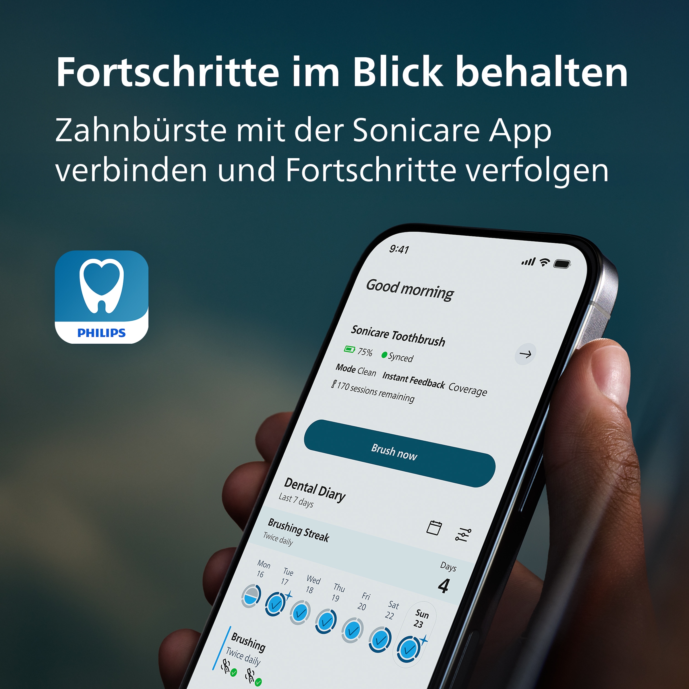 Philips Sonicare Elektrische Zahnbürste »DiamondClean 8000 HX8311/12« 1 Stk. Aufsteckbürsten mit intelligenter Andruckkontrolle und 3 Intensitätsstufen
