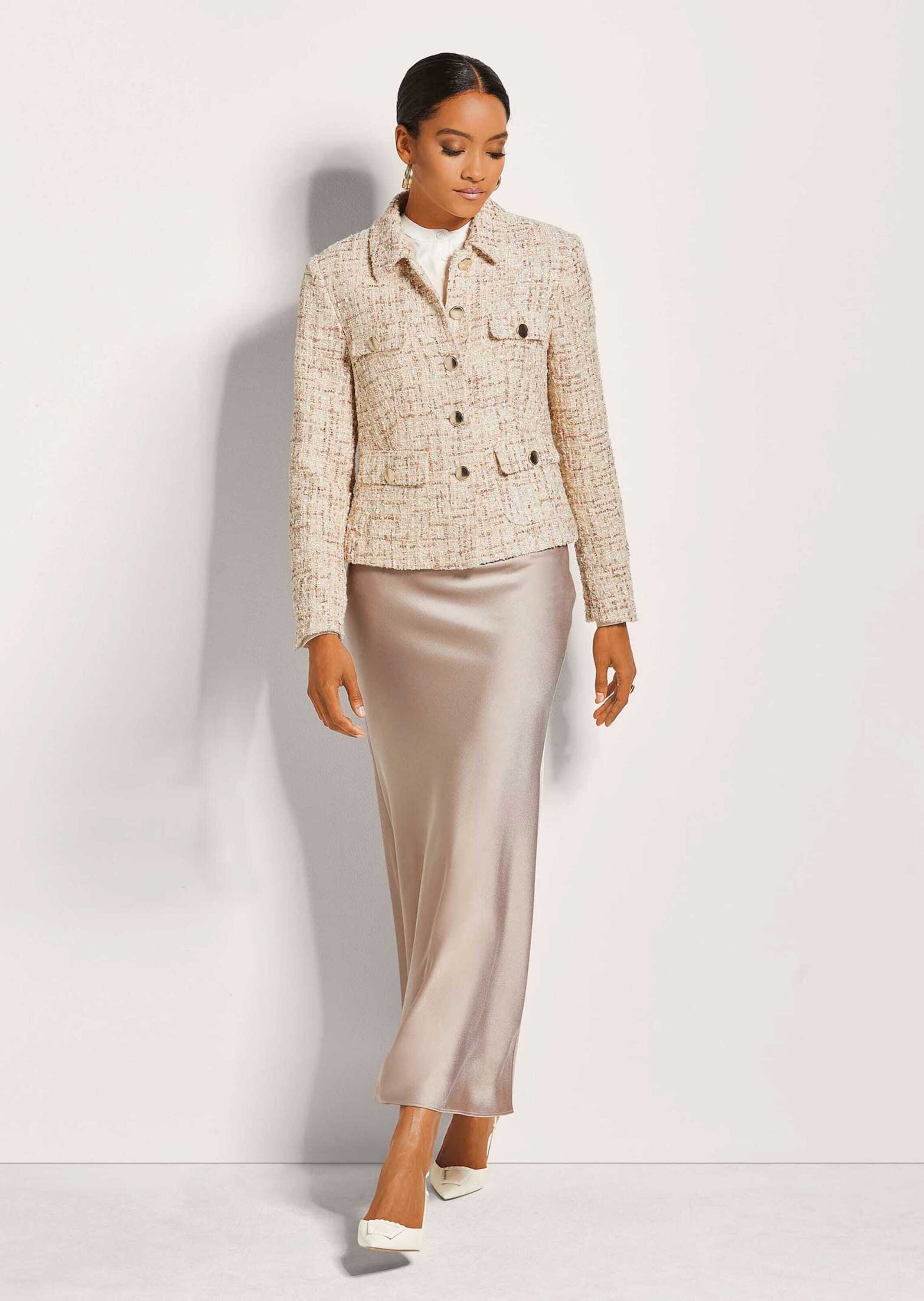 MADELEINE Jerseyblazer »Blazer Glanzvoller Kurzblazer«