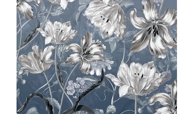 Komar Fototapete »Merian Blue«, bedruckt-floral-botanisch kaufen