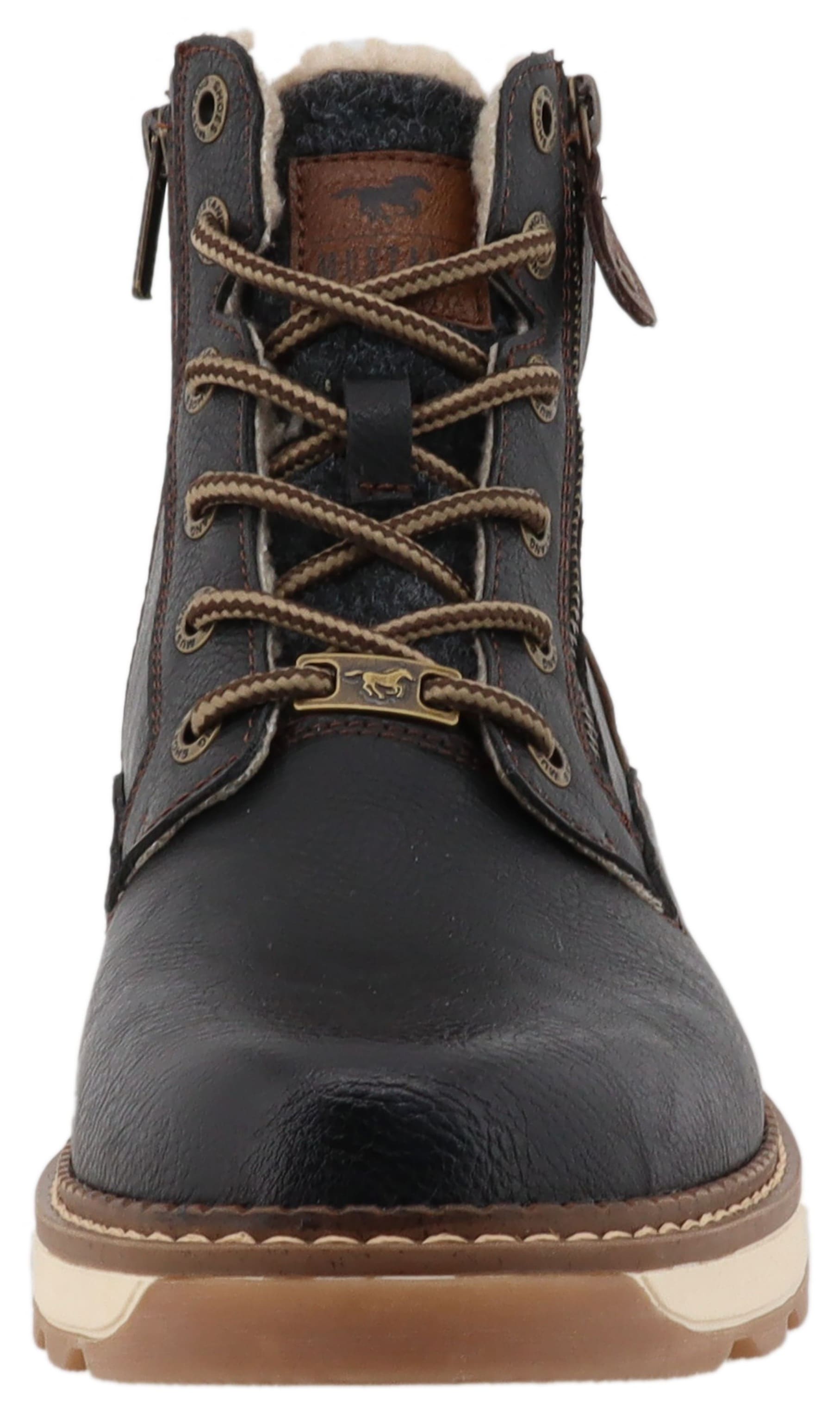 Mustang Shoes Winterstiefelette »Elio«  Schnürstiefel, Winterstiefel mit Warmfutter