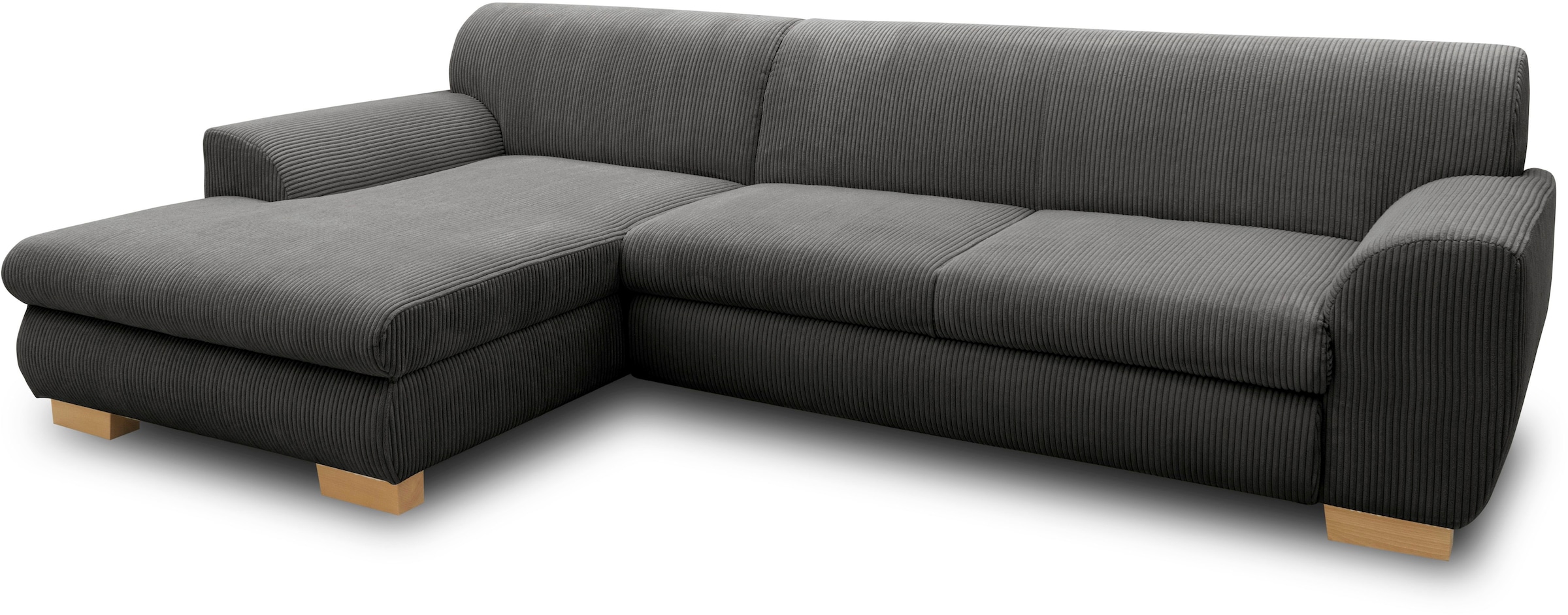 Home affaire Ecksofa »Nika zeitlos und elegant, L-Form«, wahlweise mit Bettfunktion, auch in Cord